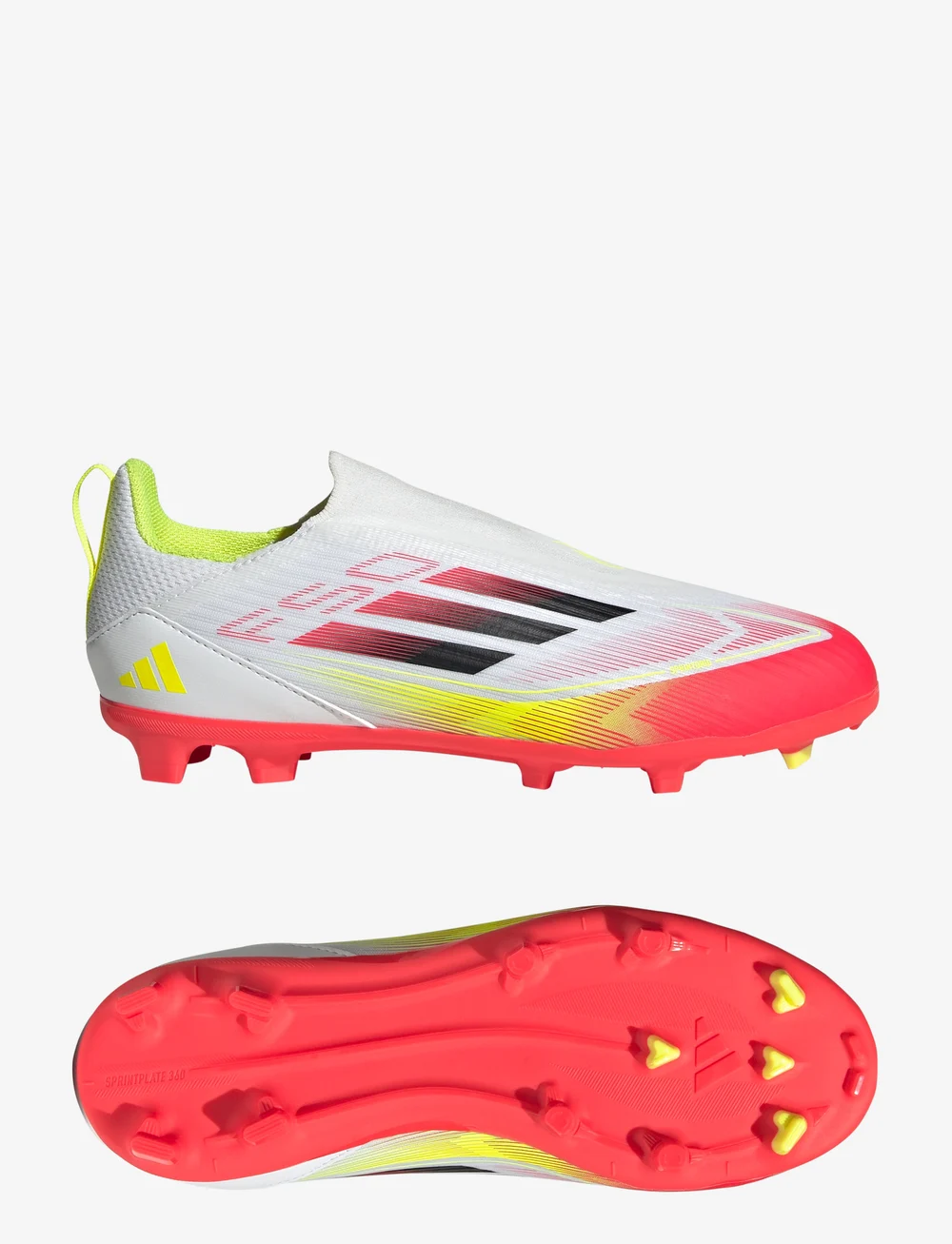 adidas Performance - F50 LEAGUE LL FG/MG J - fotbollsskor - ftwwht/cblack/syello - 0