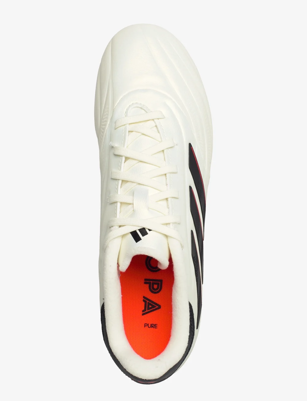adidas Performance - COPA PURE 2 LEAGUE FG - buty piłkarskie - ivory/cblack/solred - 3
