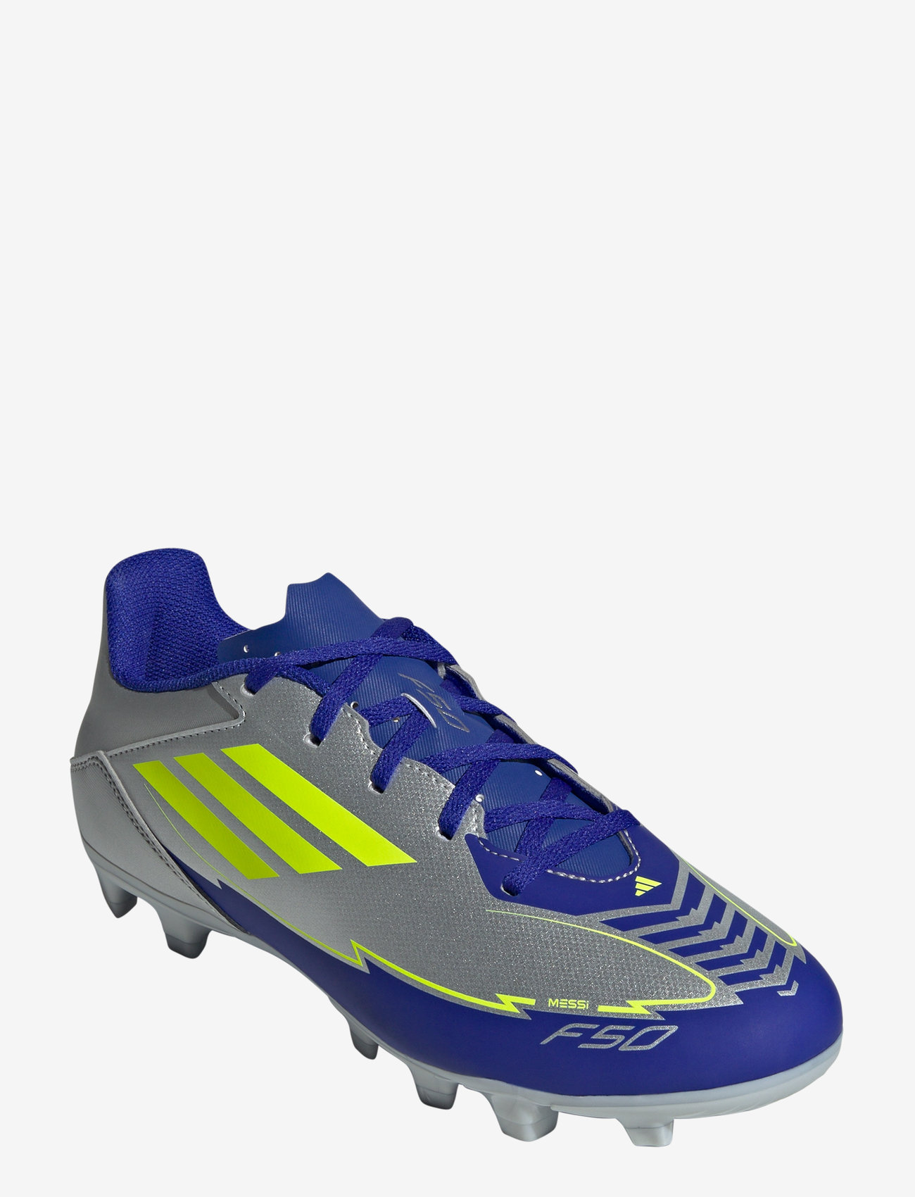 adidas Performance - F50 CLUB FG/MG MESSI - fodboldstøvler - silvmt/syello/lucblu - 1