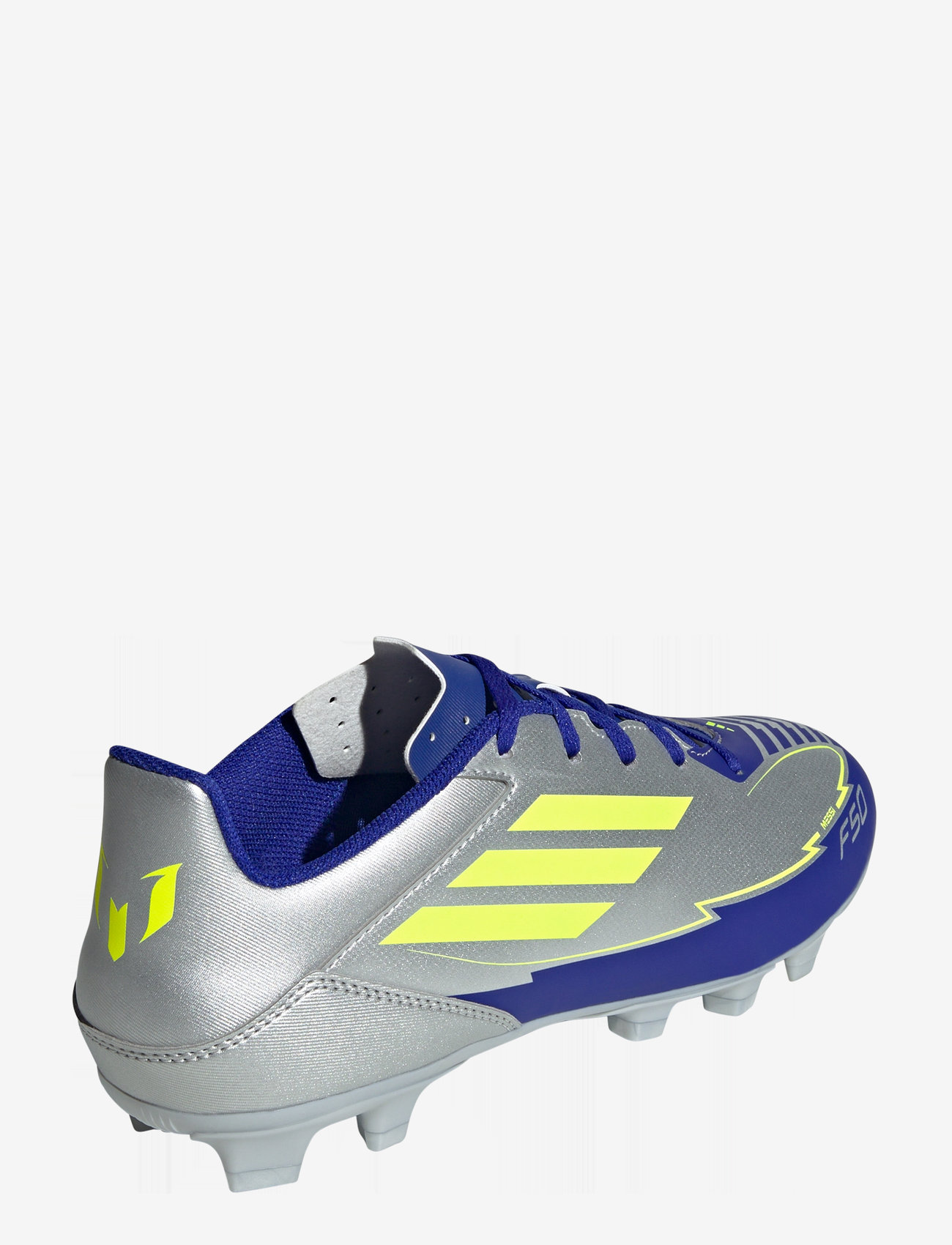 adidas Performance - F50 CLUB FG/MG MESSI - fodboldstøvler - silvmt/syello/lucblu - 3