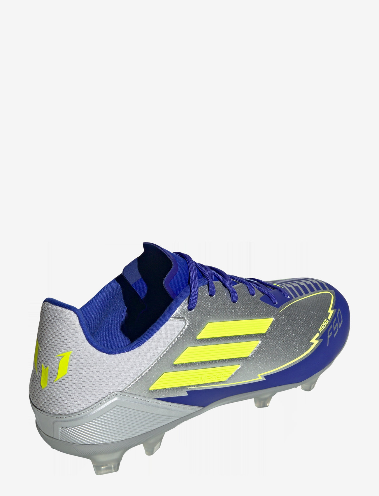 adidas Performance - F50 LEAGUE FG/MG MESSI - fótboltaskór - silvmt/syello/lucblu - 3
