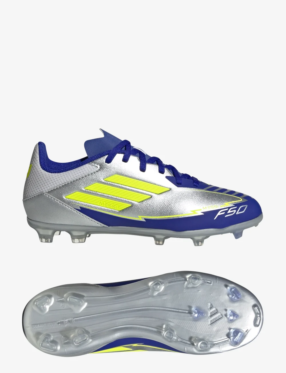 adidas Performance - F50 LEAGUE FG/MG J MESSI - fußballstiefel - silvmt/syello/lucblu - 0