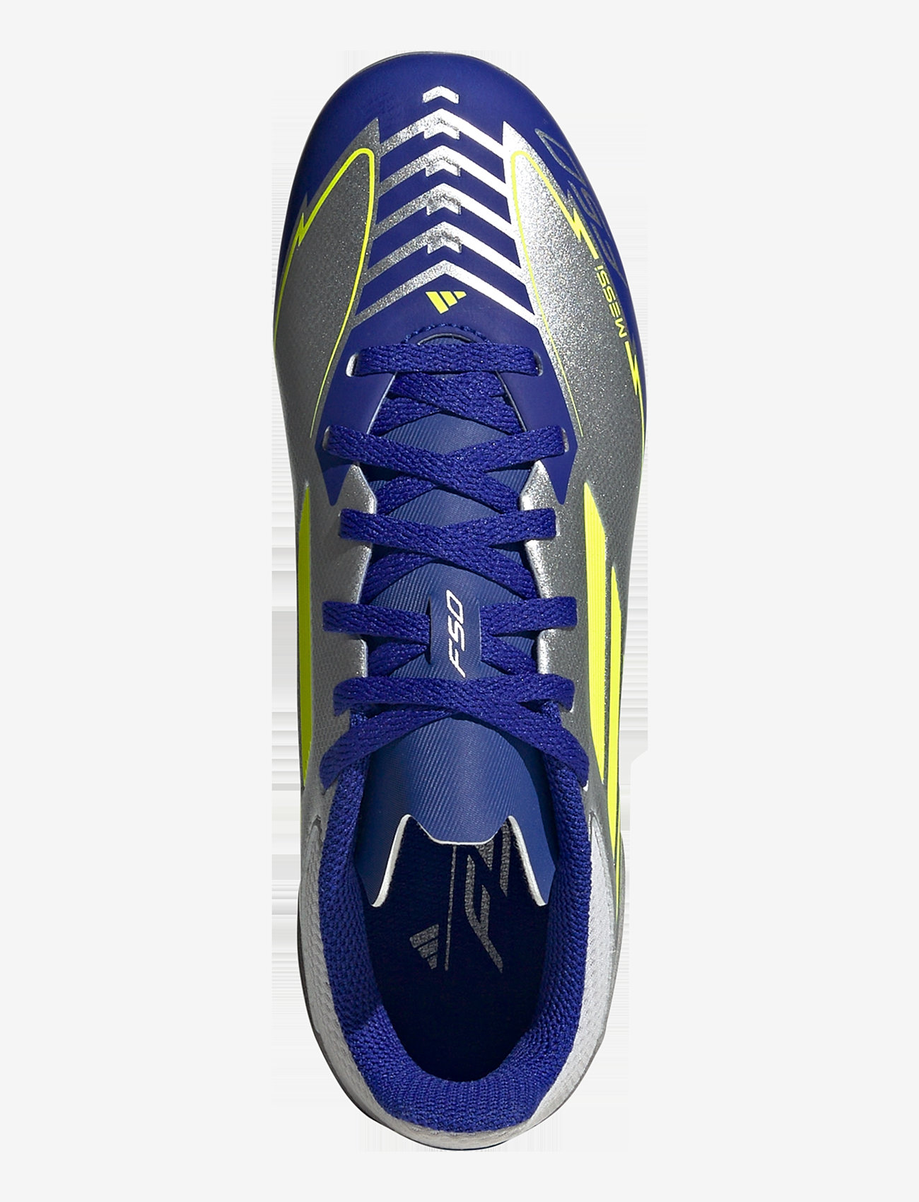 adidas Performance - F50 LEAGUE FG/MG J MESSI - fotbollsskor - silvmt/syello/lucblu - 4