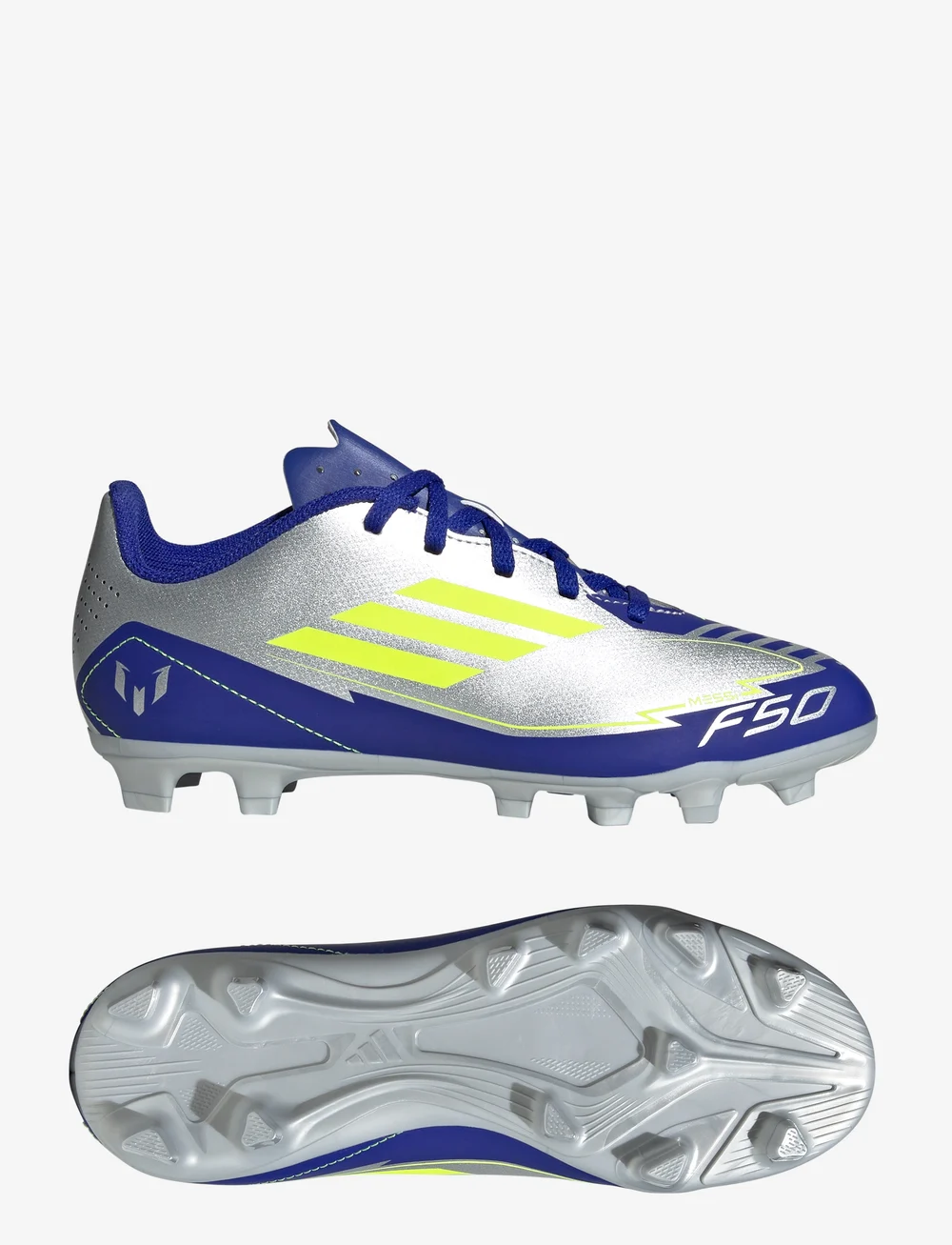 adidas Performance - F50 CLUB FG/MG J MESSI - chaussures de football - silvmt/syello/lucblu - 0