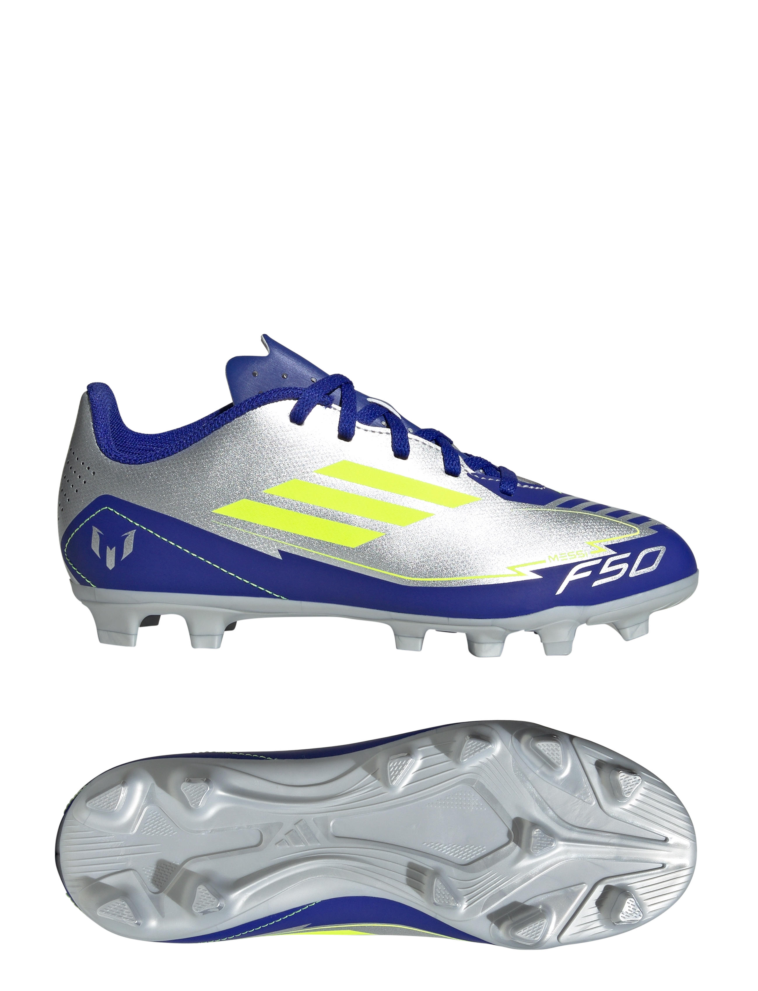 adidas Performance - F50 CLUB FG/MG J MESSI - silvmt/syello/lucblu - 0