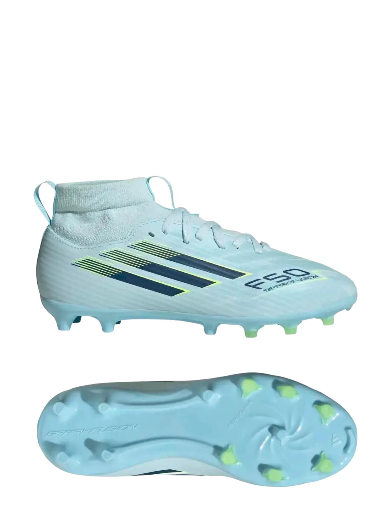 adidas Performance F50 SPARKFUSION LEAGUE FG/AG J - Sko - ALMBLU/DUPE/HIREYE / blue
