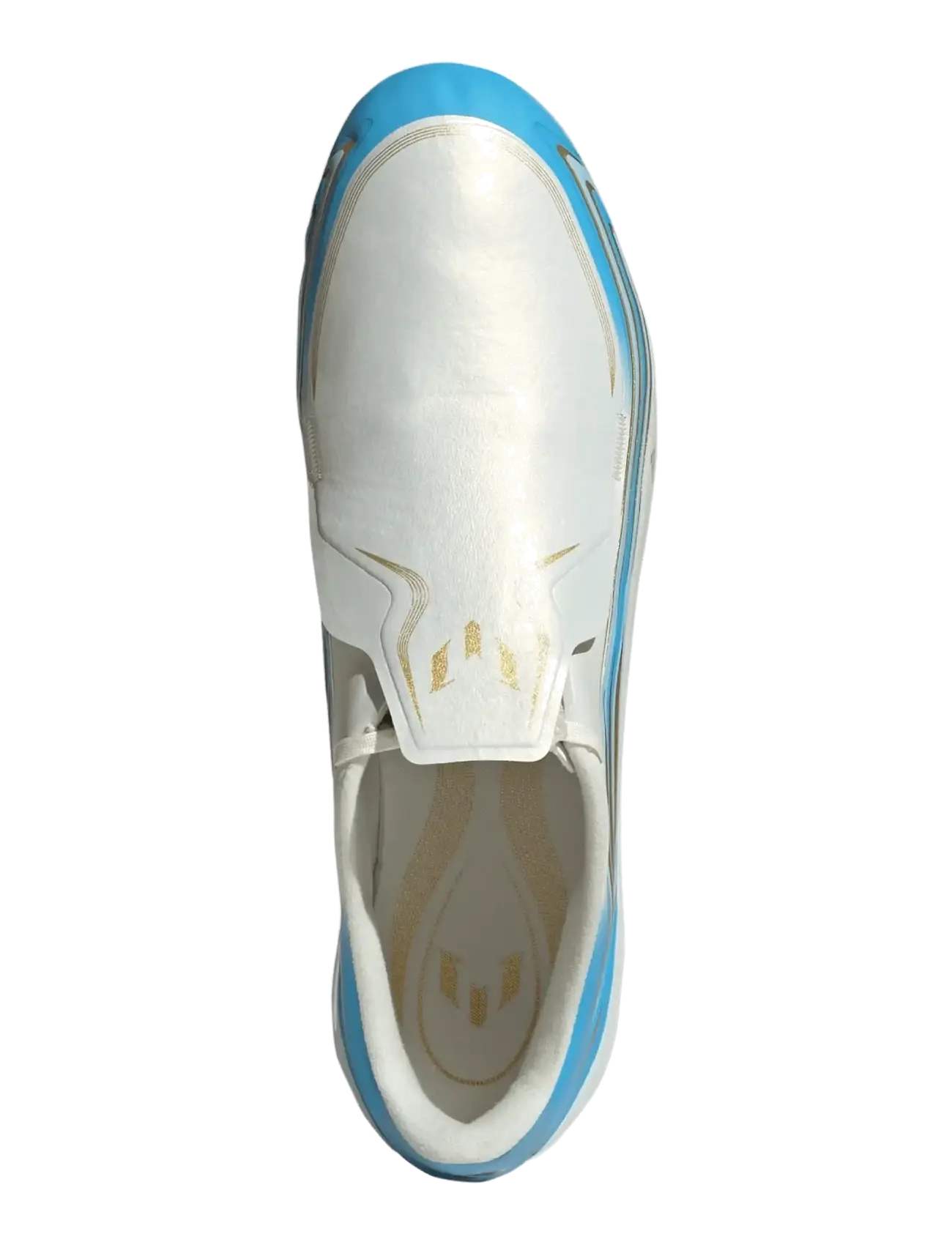 adidas Performance - F50 MESSI LEAGUE FG - fotbollsskor - ivory/seblbu/iceblu - 4