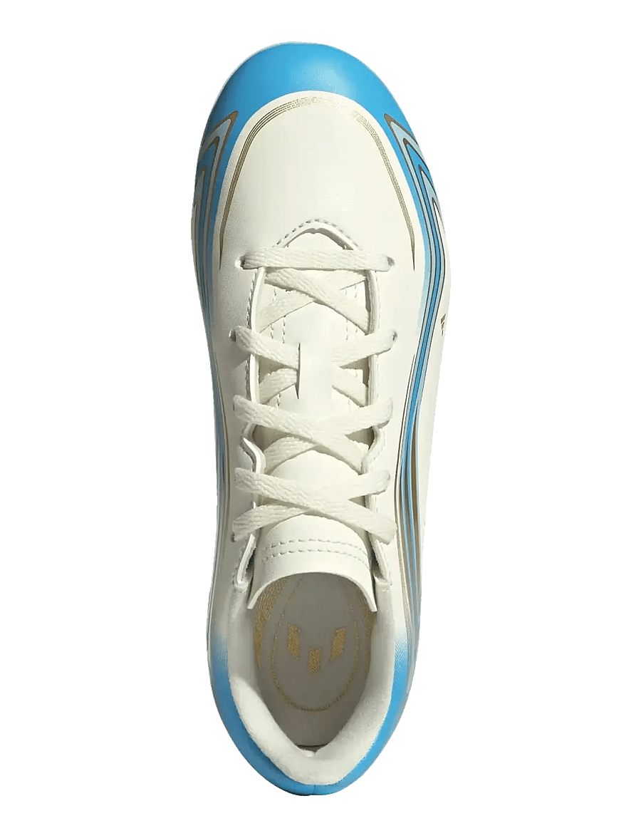 adidas Performance - F50 MESSI CLUB FG/MG J - fodboldstøvler - ivory/seblbu/iceblu - 4