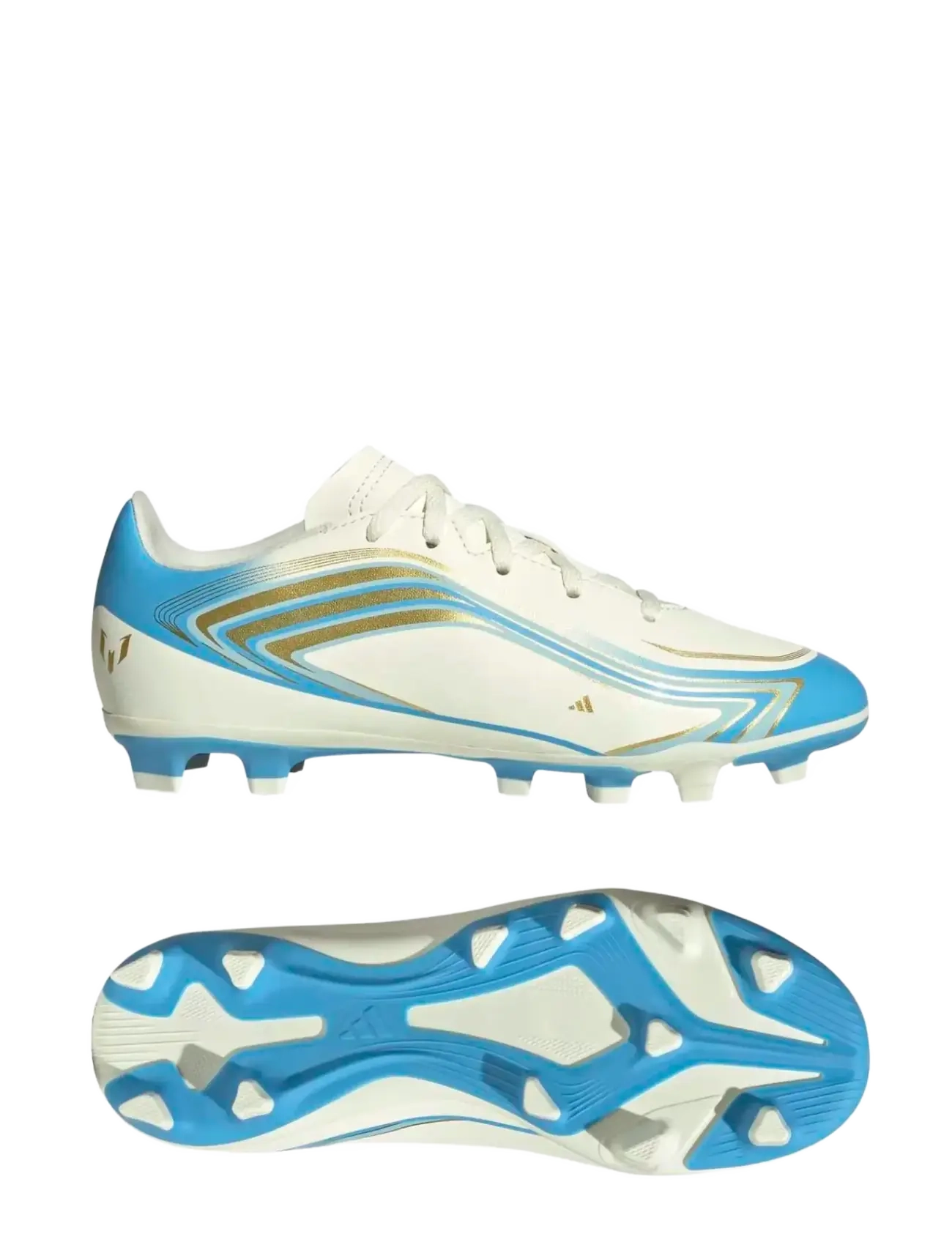 adidas Performance F50 MESSI CLUB FG/MG J - Vaata kõiki - IVORY/SEBLBU/ICEBLU / cream