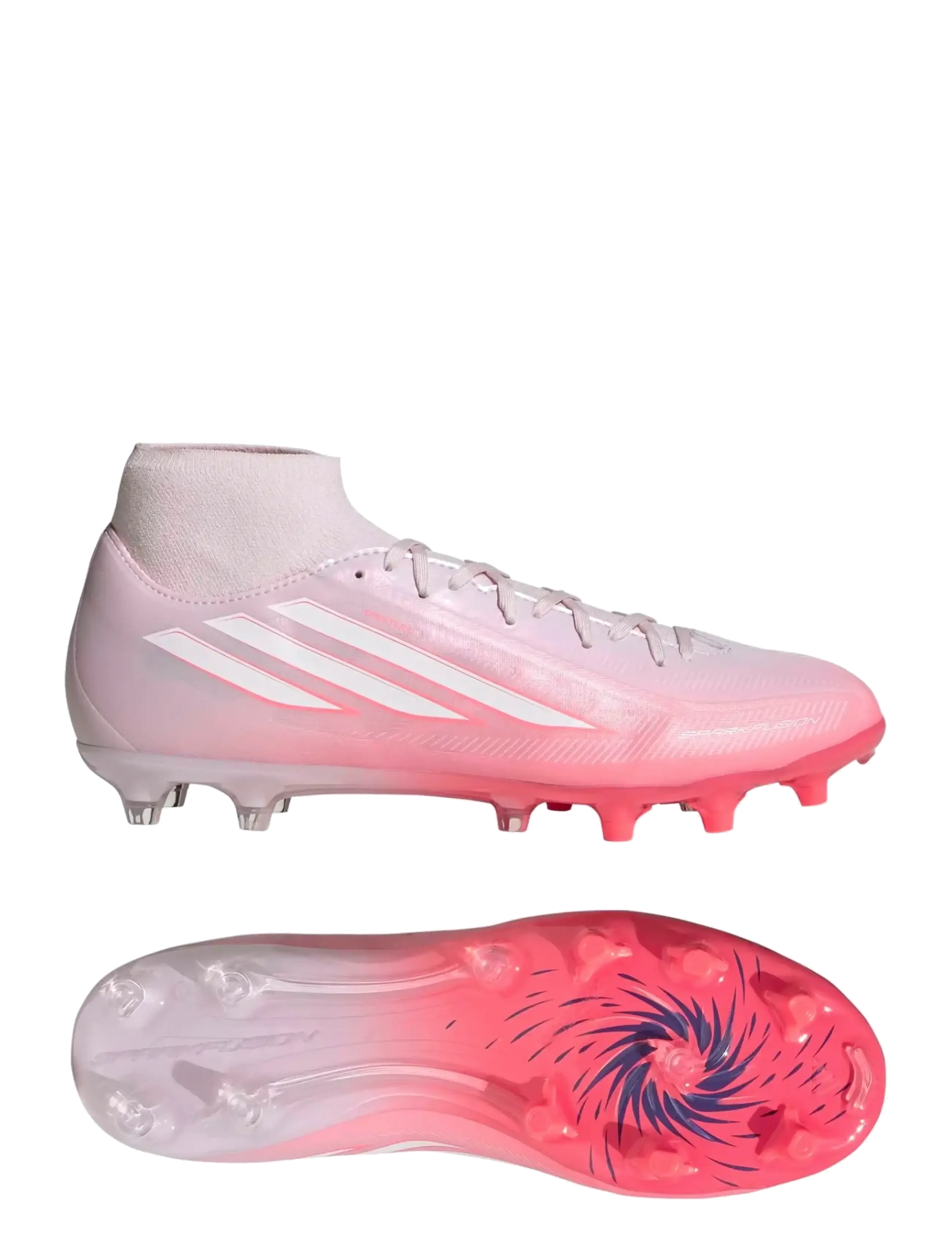 adidas Performance F50 SPARKFUSION LEAGUE FG/AG - Fodboldstøvler - SOLTUR/FTWWHT/DISPIN / pink/rose