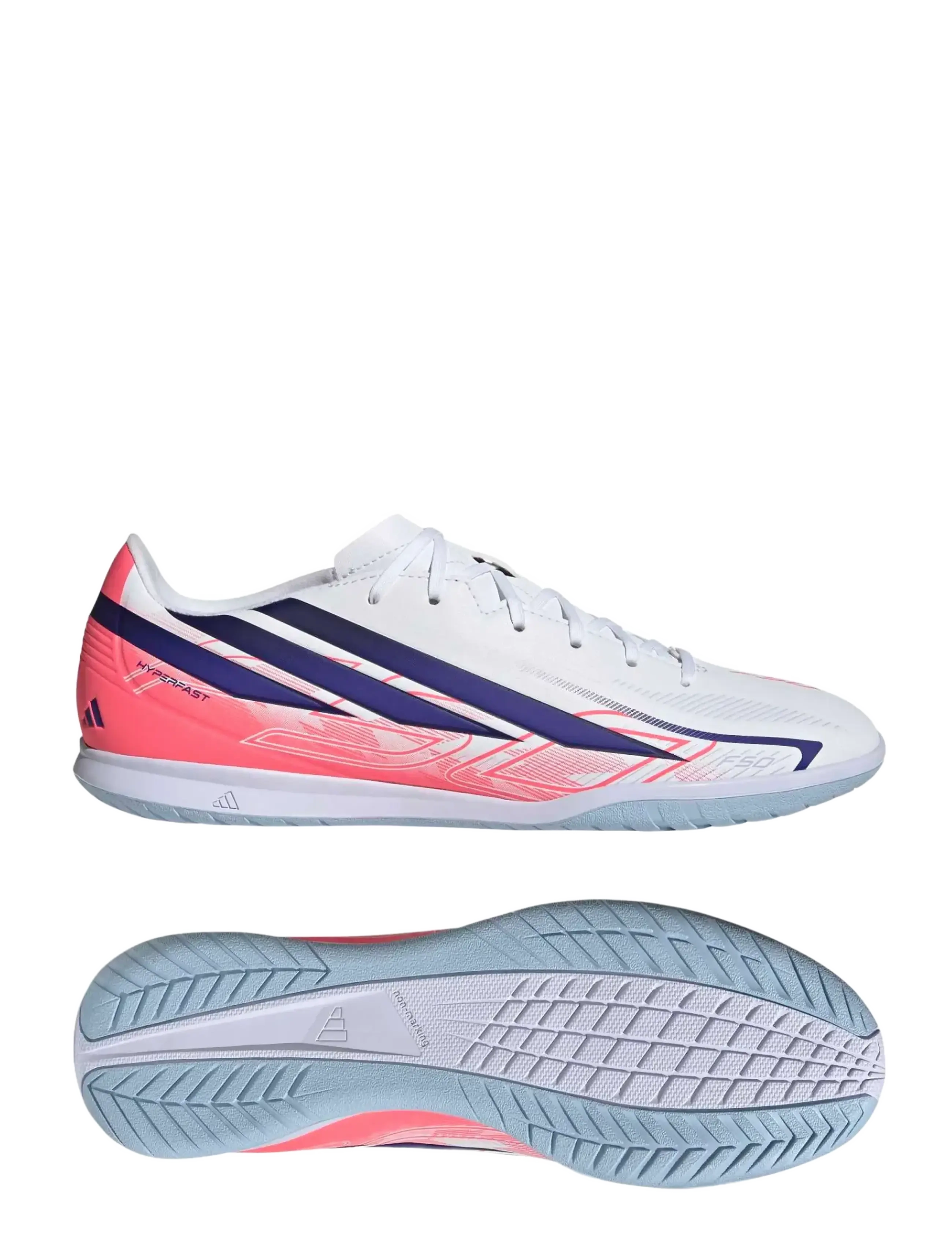 adidas Performance F50 HYPERFAST CLUB IN - Nowosci - FTWWHT/SOLPUR/SOLTUR / white