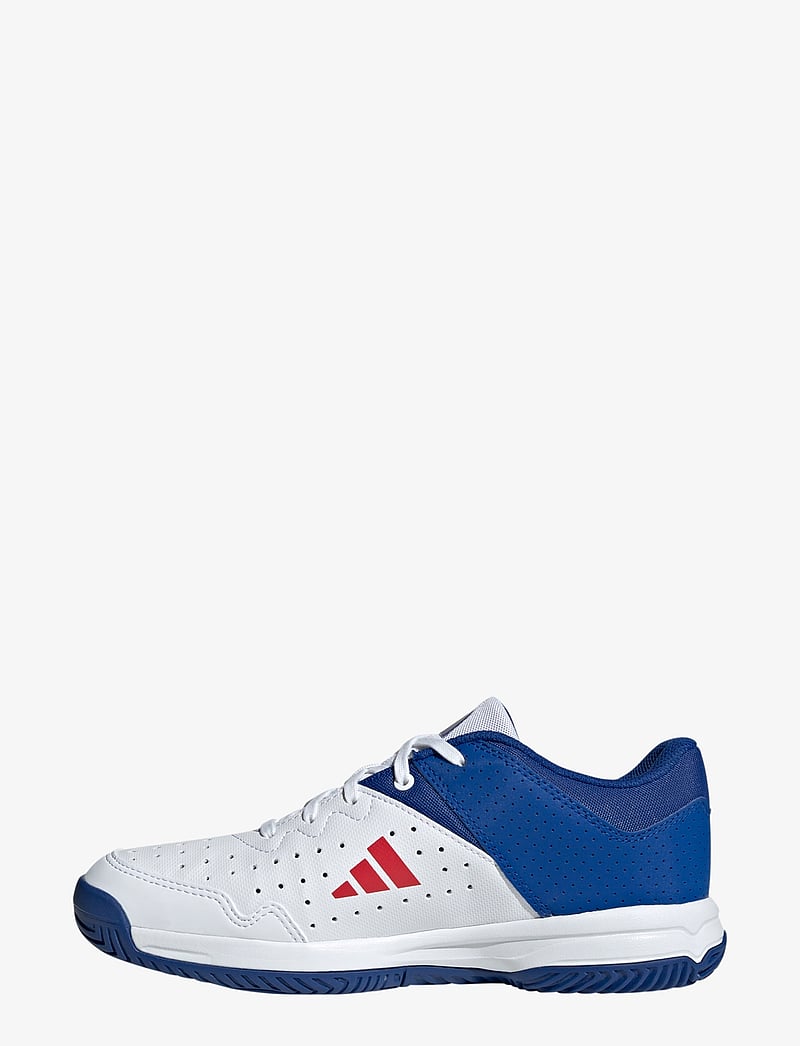 adidas Performance - COURT STABIL JR - skriešanas apavi - ftwwht/purrub/royblu - 2
