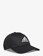 BBALL CAP COT - BLACK/WHITE