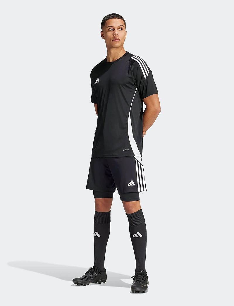 adidas Performance - TIRO24 TRSH2IN1 - träningsshorts - black/white - 5