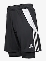 adidas Performance - TIRO24 TRAINING 2 IN 1 SHORT - training shorts - black/white - 3