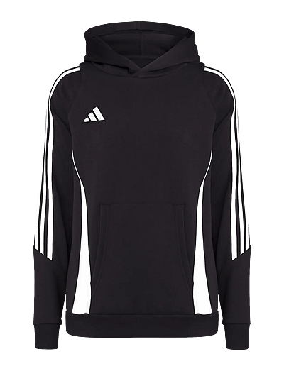 adidas Performance TIRO24 SWHOODY - Kapuzenpullover - BLACK/WHITE / black