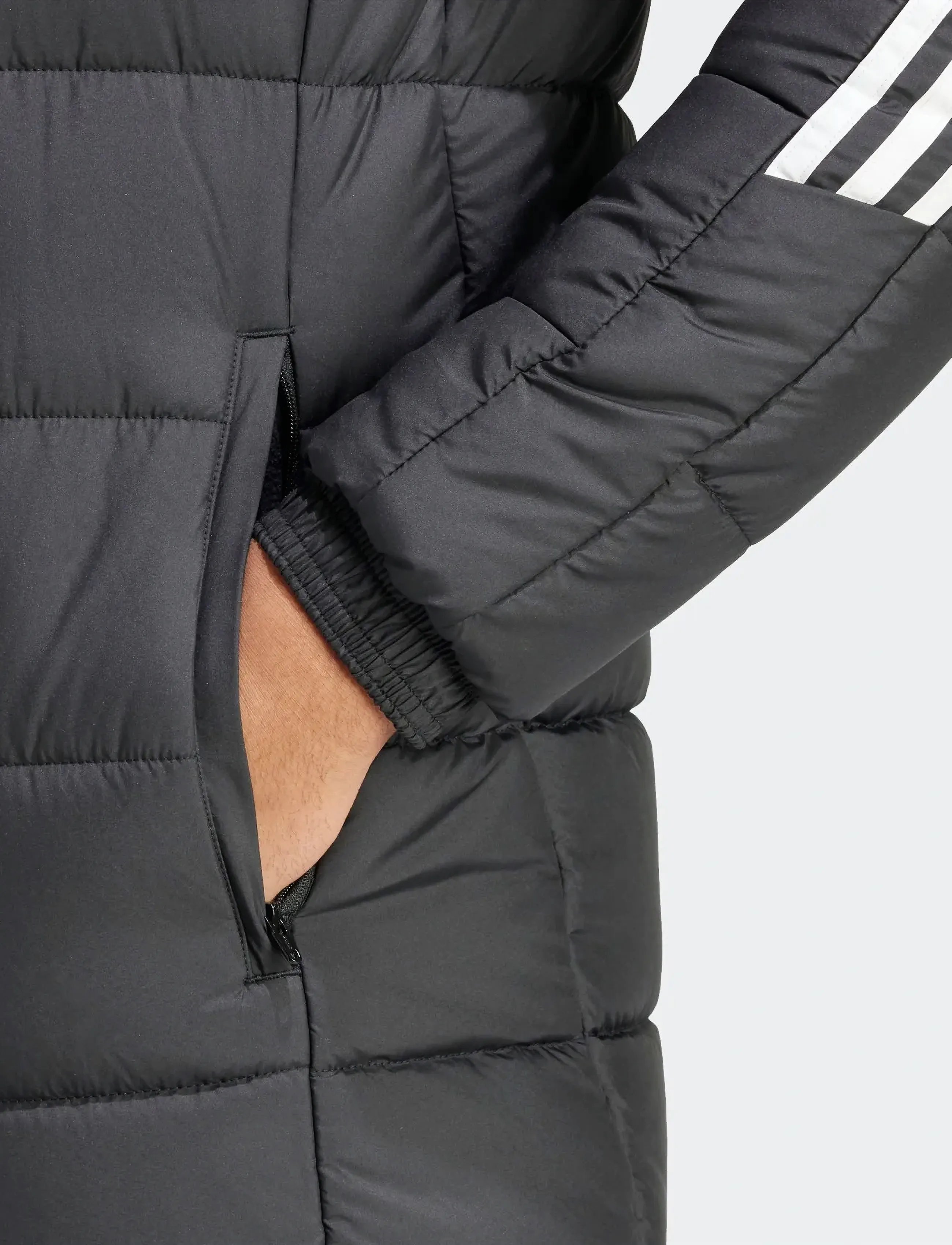 adidas Performance TIRO24 L COAT - Jacken - BLACK/WHITE / black