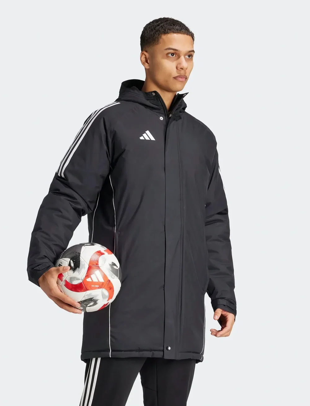 adidas Performance - TIRO24 PARKA - parkas - black/white - 0