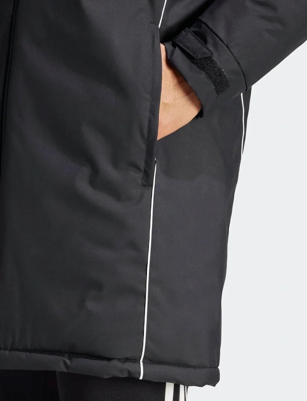 adidas Performance - TIRO24 PARKA - parkas - black/white - 5