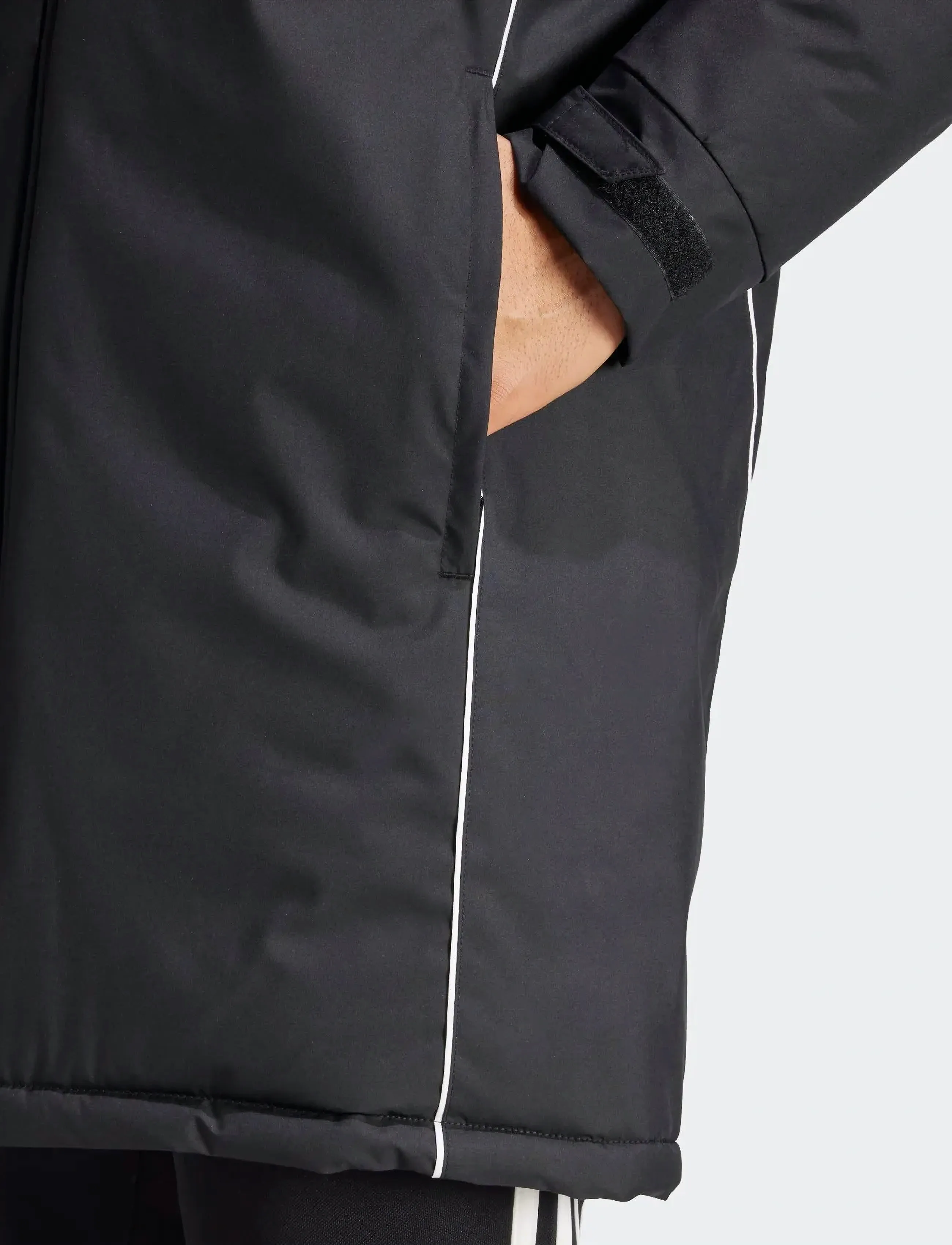 adidas Performance - TIRO24 PARKA - parkas - black/white - 5