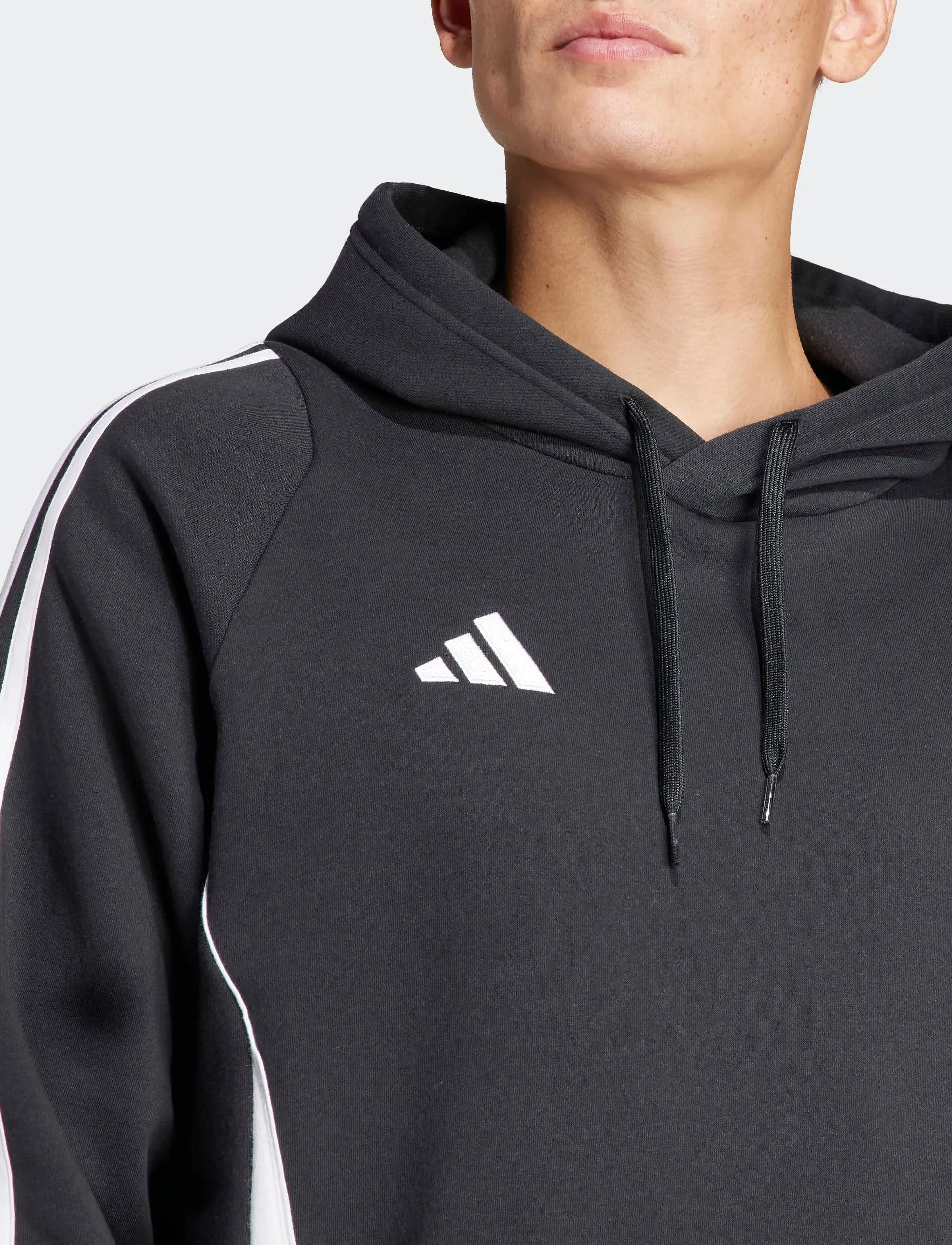 adidas Performance TIRO24 SWHOOD - Kapuzenpullover - BLACK/WHITE / black
