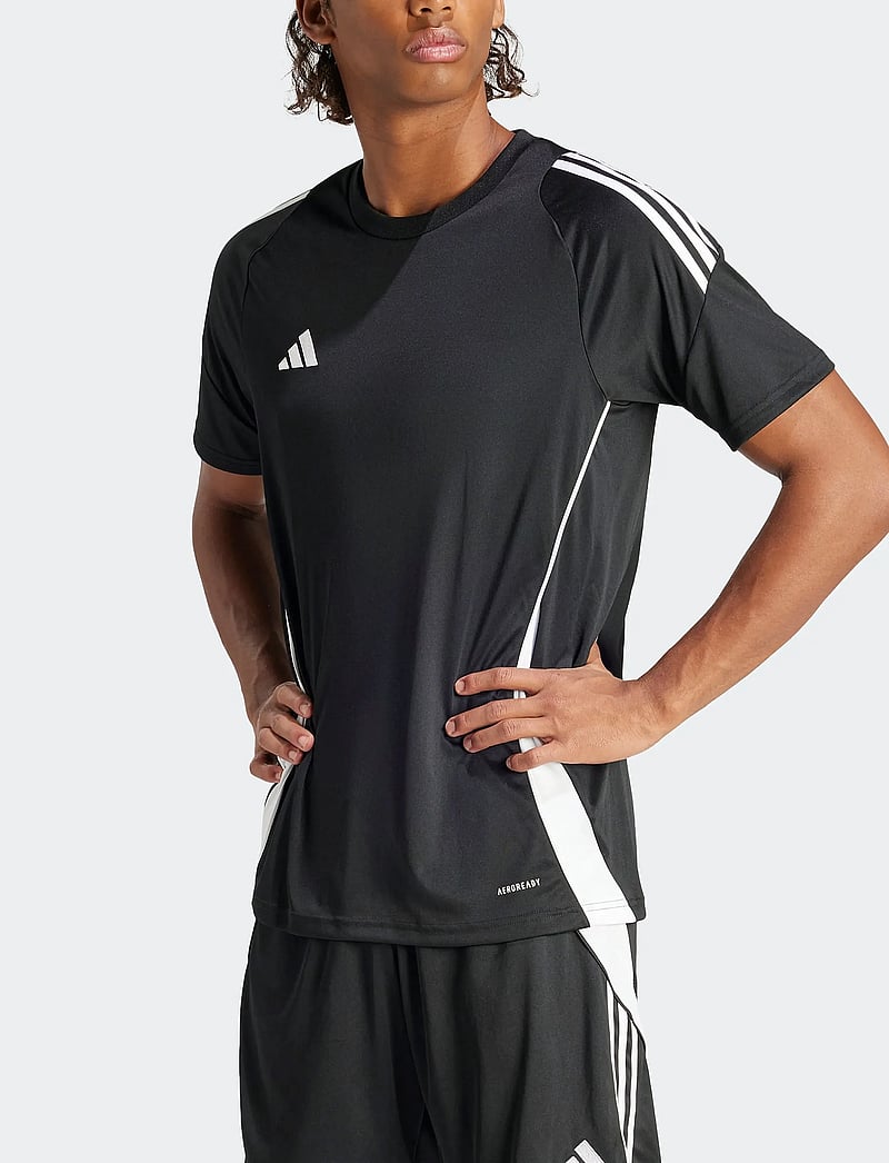 adidas Performance - TIRO24 JSY - t-shirts - black/white - 0