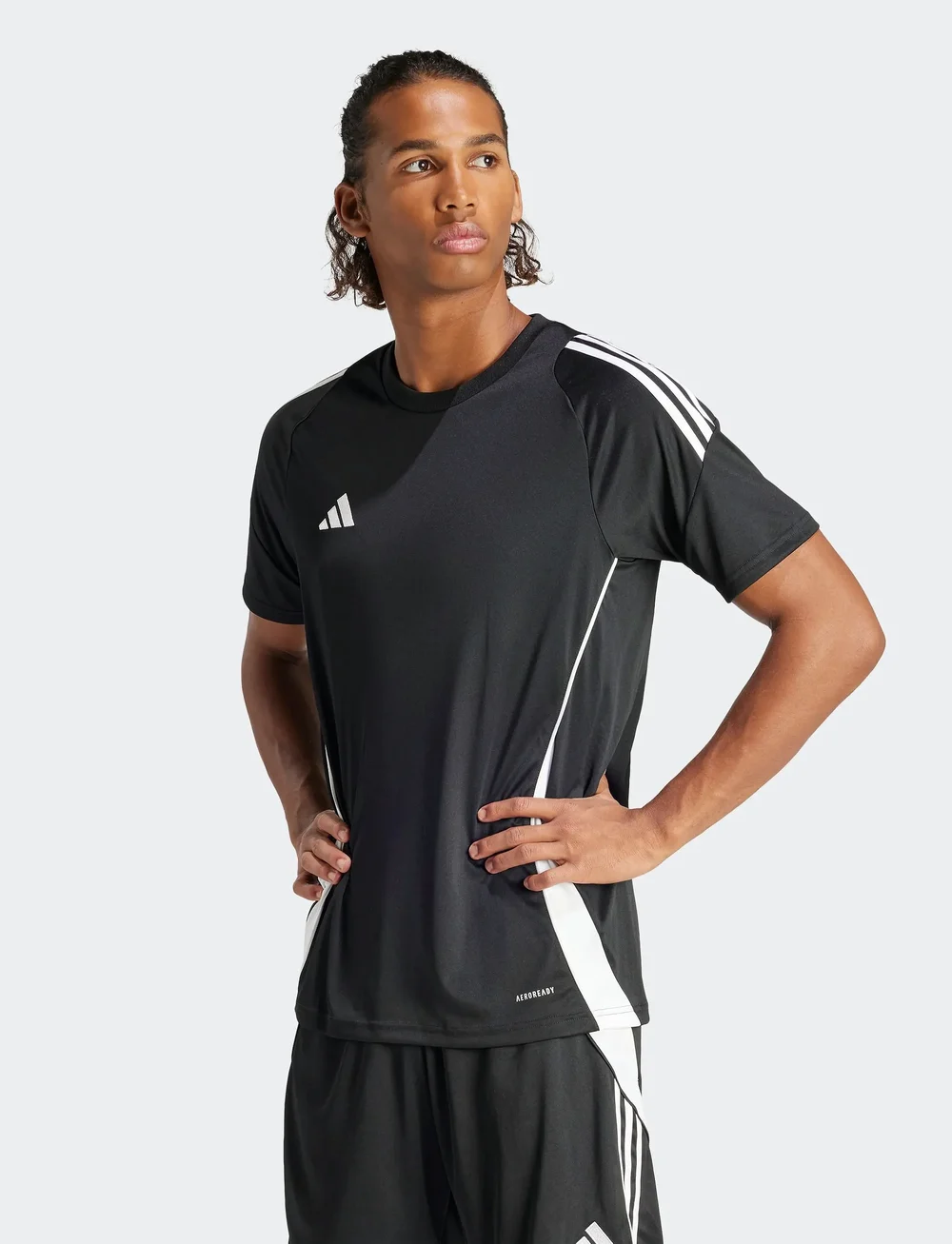 adidas Performance - TIRO24 JSY - t-shirts - black/white - 4