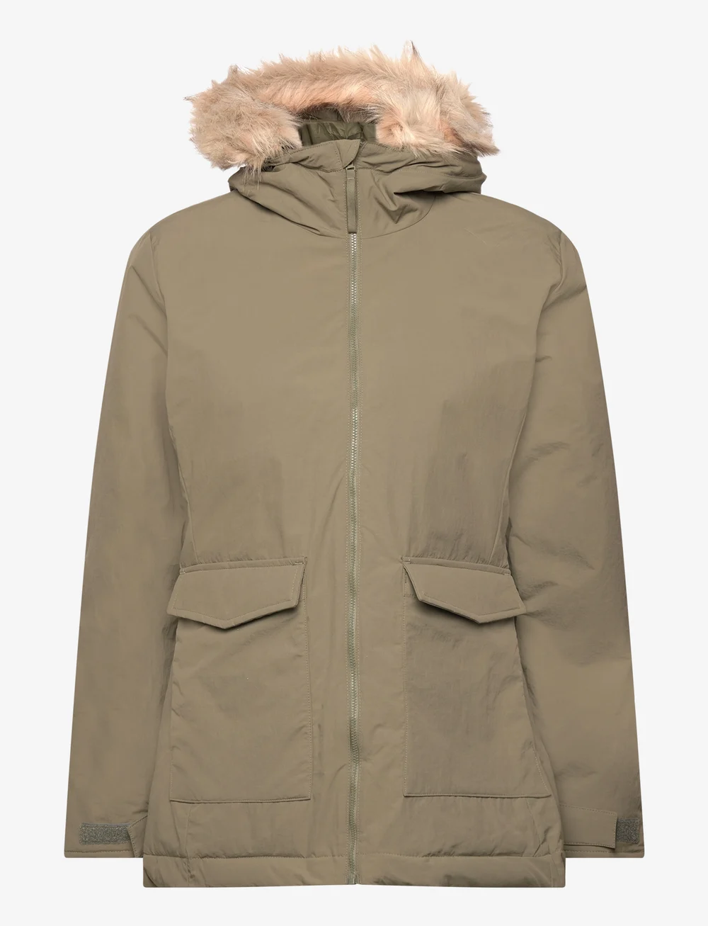 Adidas coat with fur top hood
