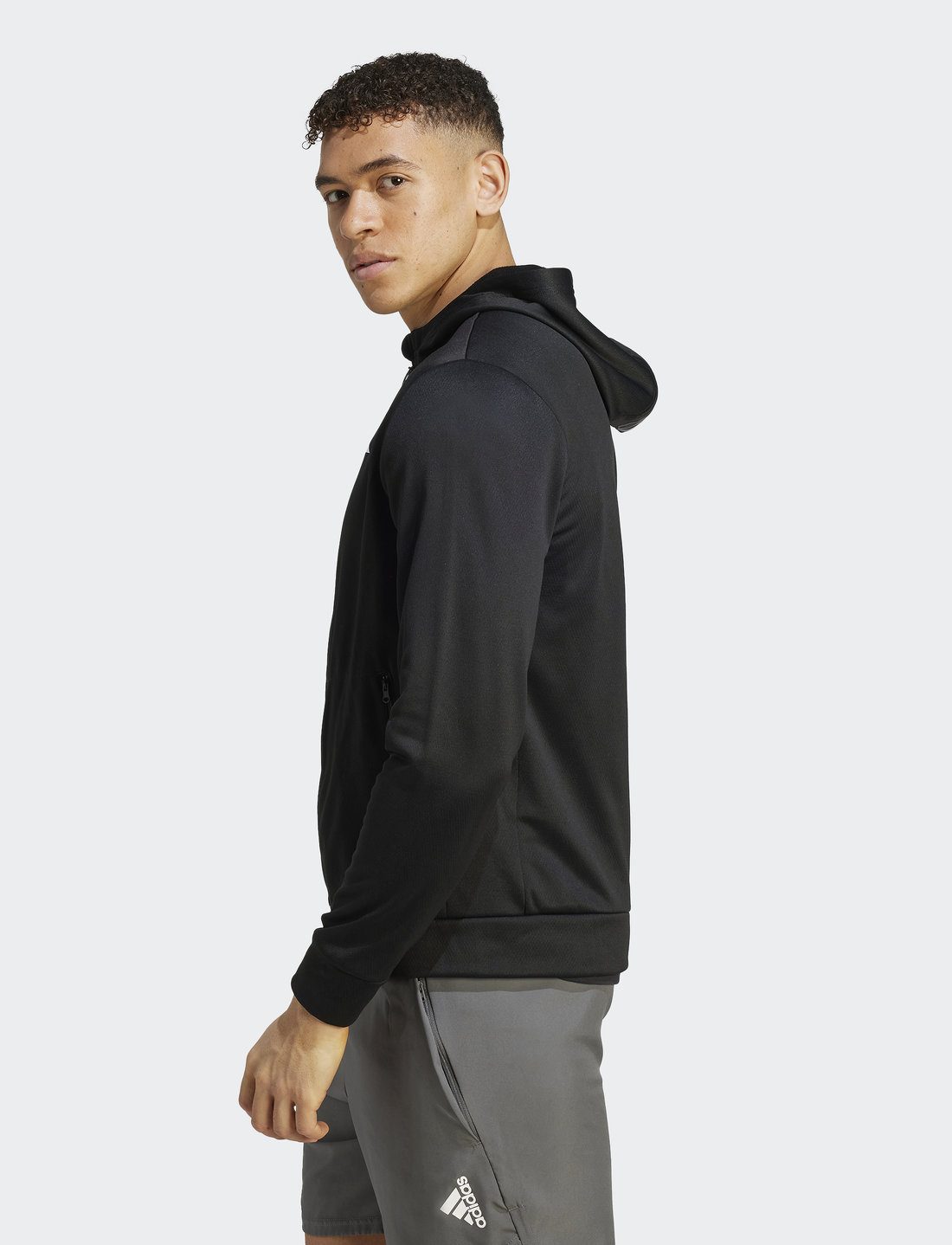 Adidas gym hoodie sales