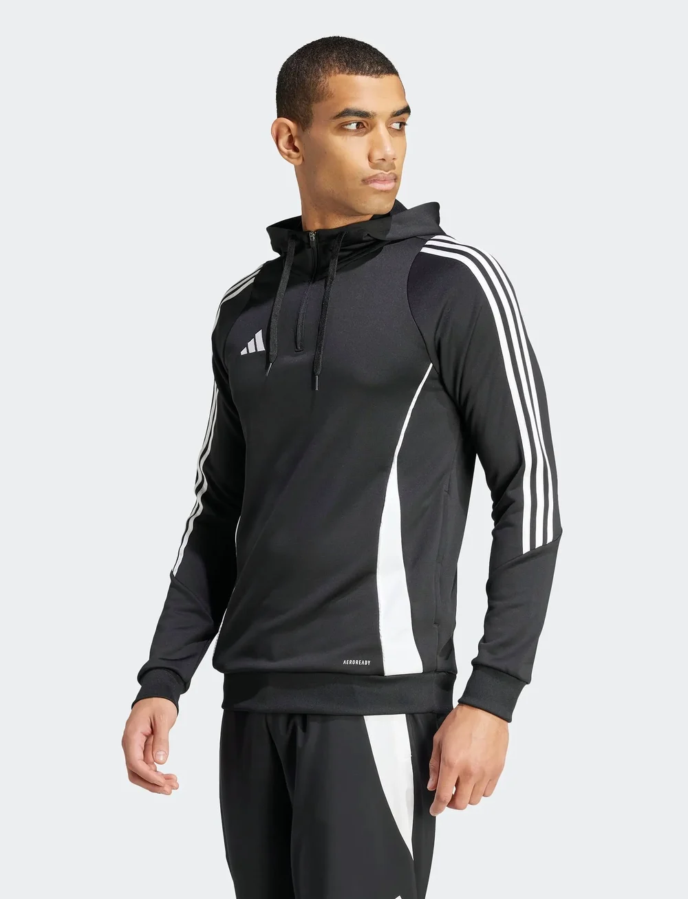 adidas Performance - TIRO24 TRHOOD - kapuzenpullover - black/white - 0