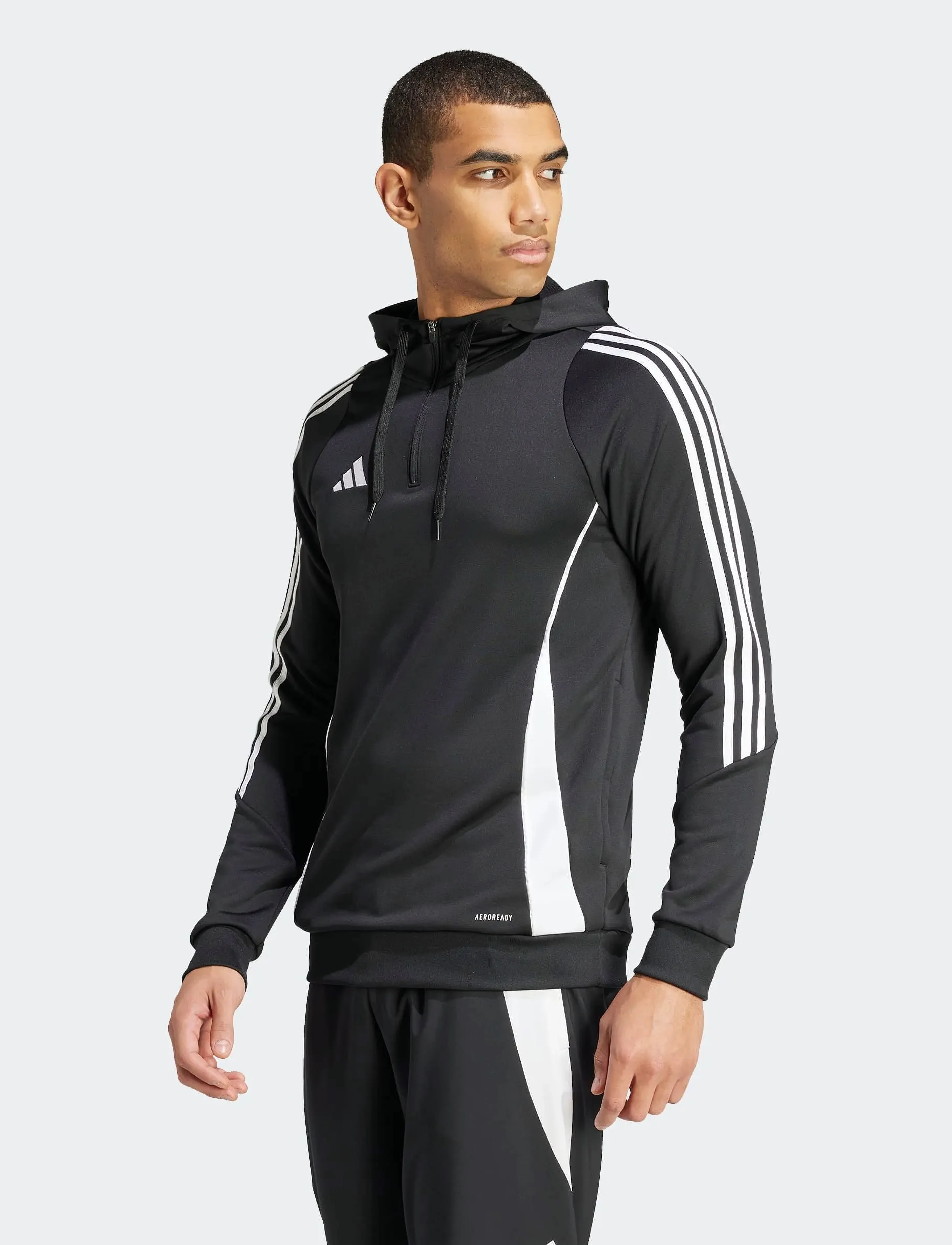 adidas Performance - TIRO24 TRHOOD - black/white - 0