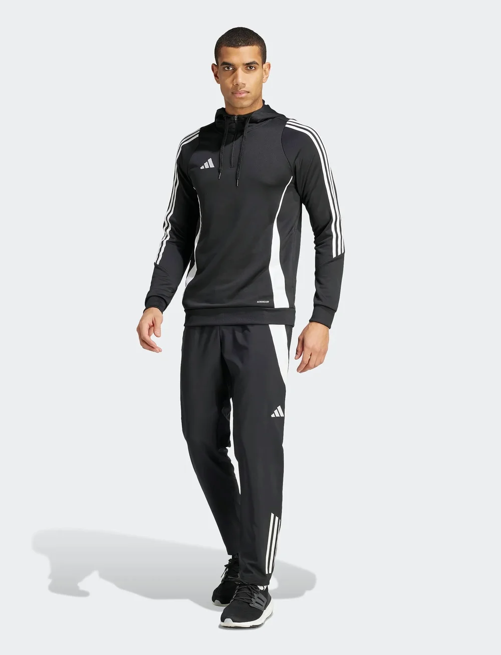 adidas Performance - TIRO24 TRHOOD - kapuzenpullover - black/white - 3