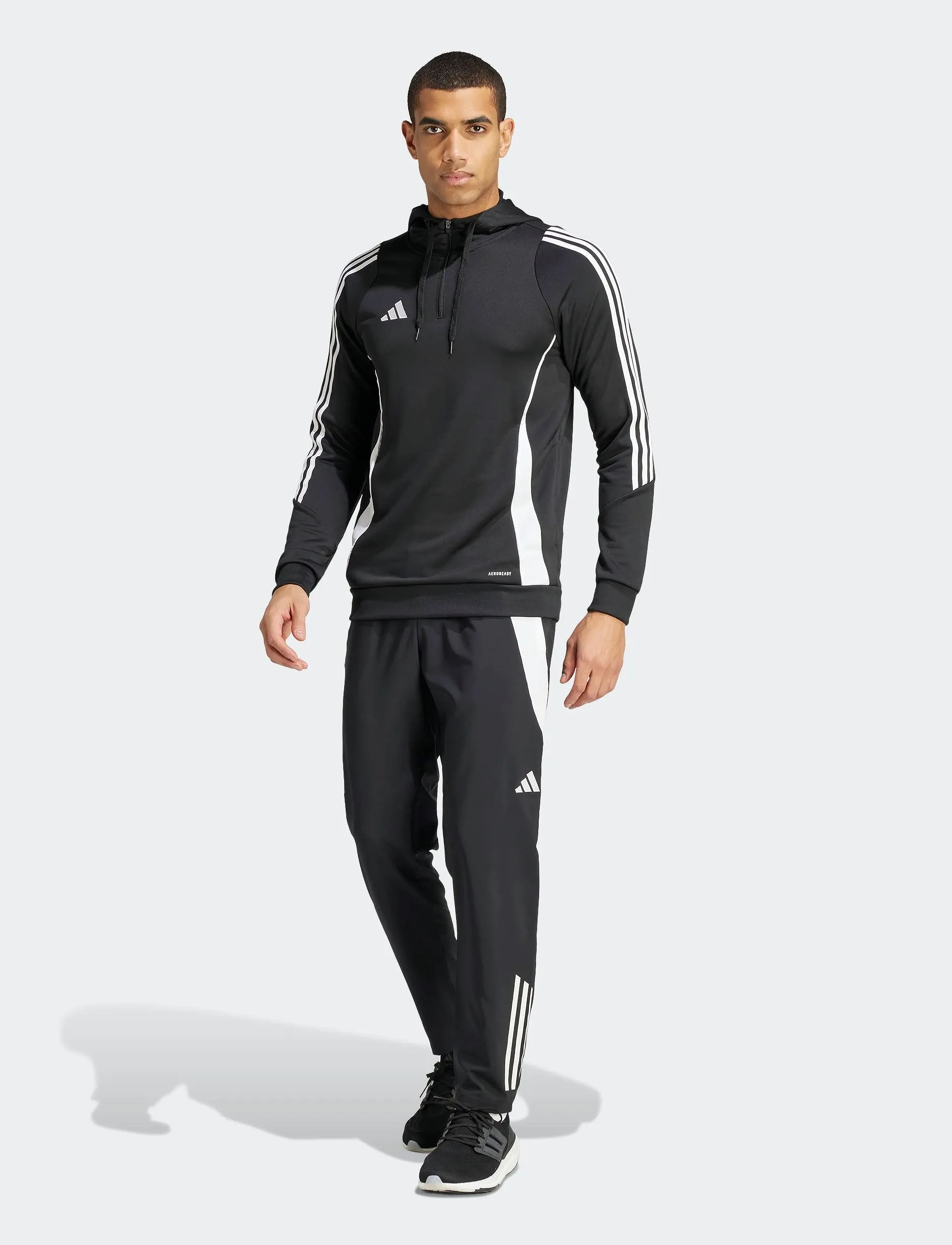 adidas Performance - TIRO24 TRHOOD - black/white - 3
