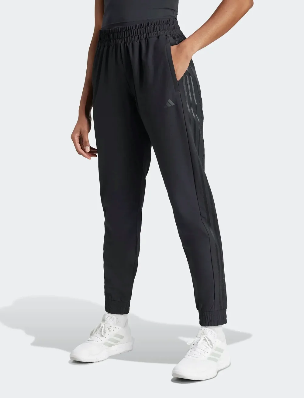 adidas Performance - PACER WVN PANT - träningsbyxor - black - 0