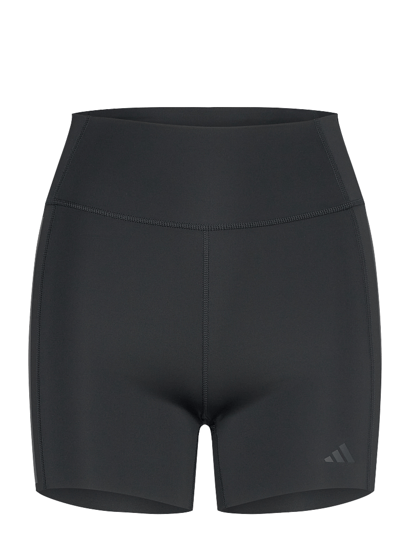 adidas Performance - adidas Optime 4 inch Raw Cut Hem Leggings - trainingstights - black - 0