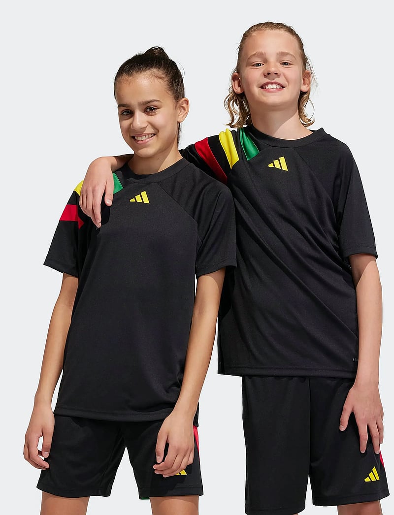 adidas Performance - FORTORE23 JSY Y - sporta topi - black/teagrn/tmyell/t - 0