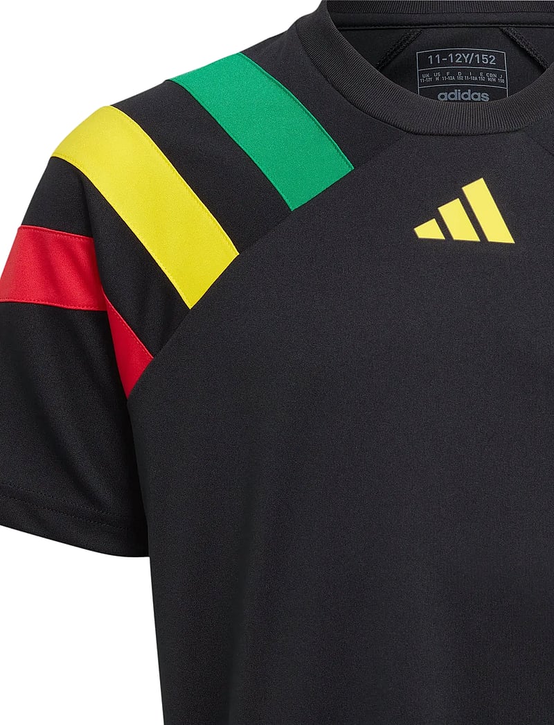 adidas Performance - FORTORE23 JSY Y - sporta topi - black/teagrn/tmyell/t - 4