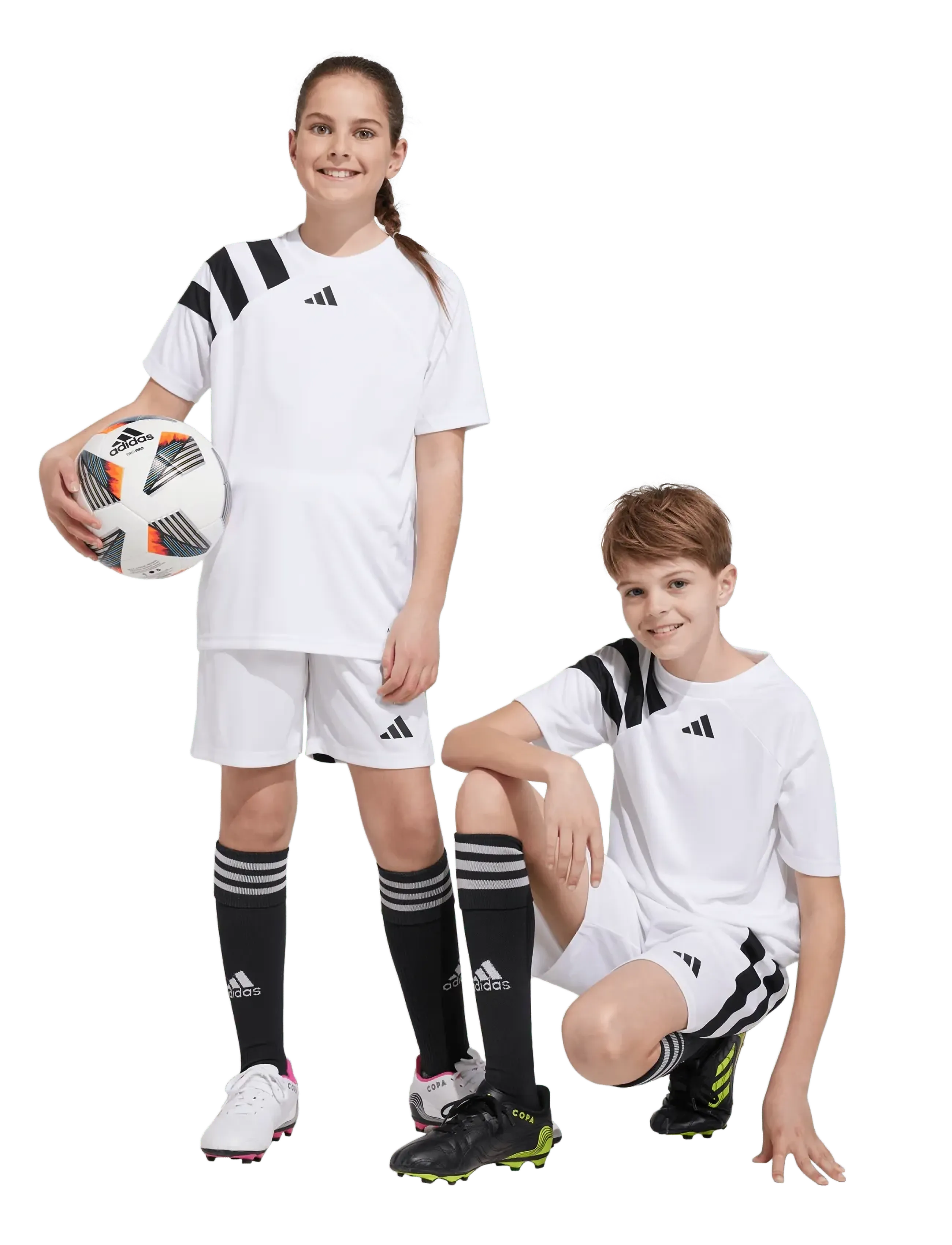 adidas Performance Fortore23 Jsy Y, 140, T-shirts, Weiß - Sports Oberteile, Kinder