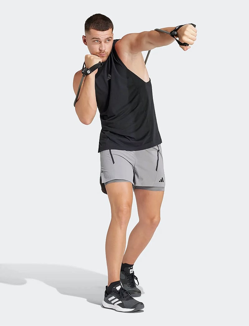 adidas Performance - D4T TANK - linnen - black - 0