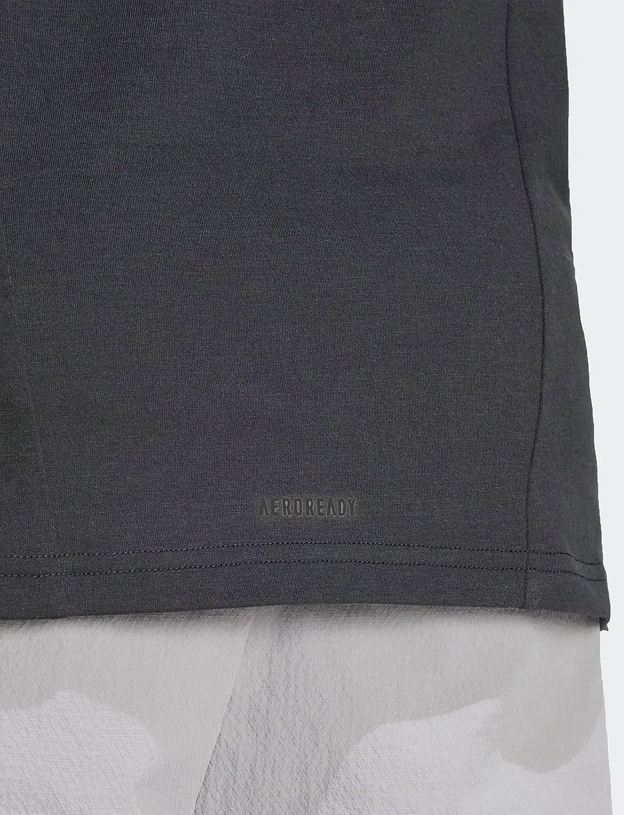 adidas Performance - D4T TANK - linnen - black - 3