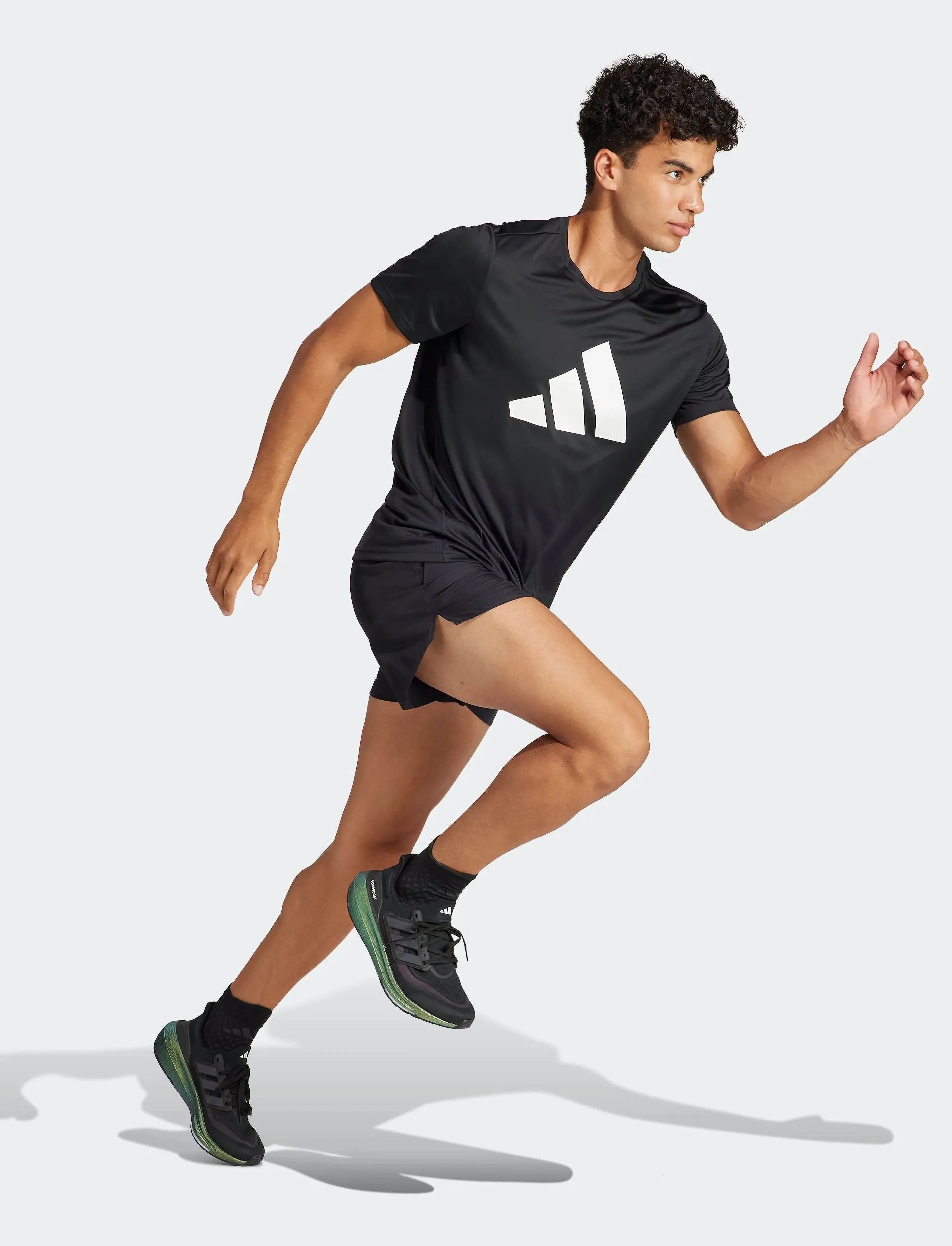 adidas Performance Run It Short, XS 18 cm, Shorts, Schwarz - Sport Männerswear