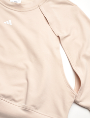 adidas Performance - Power AEROREADY Crop Cover-Up Sweatshirt - linen/white - 3