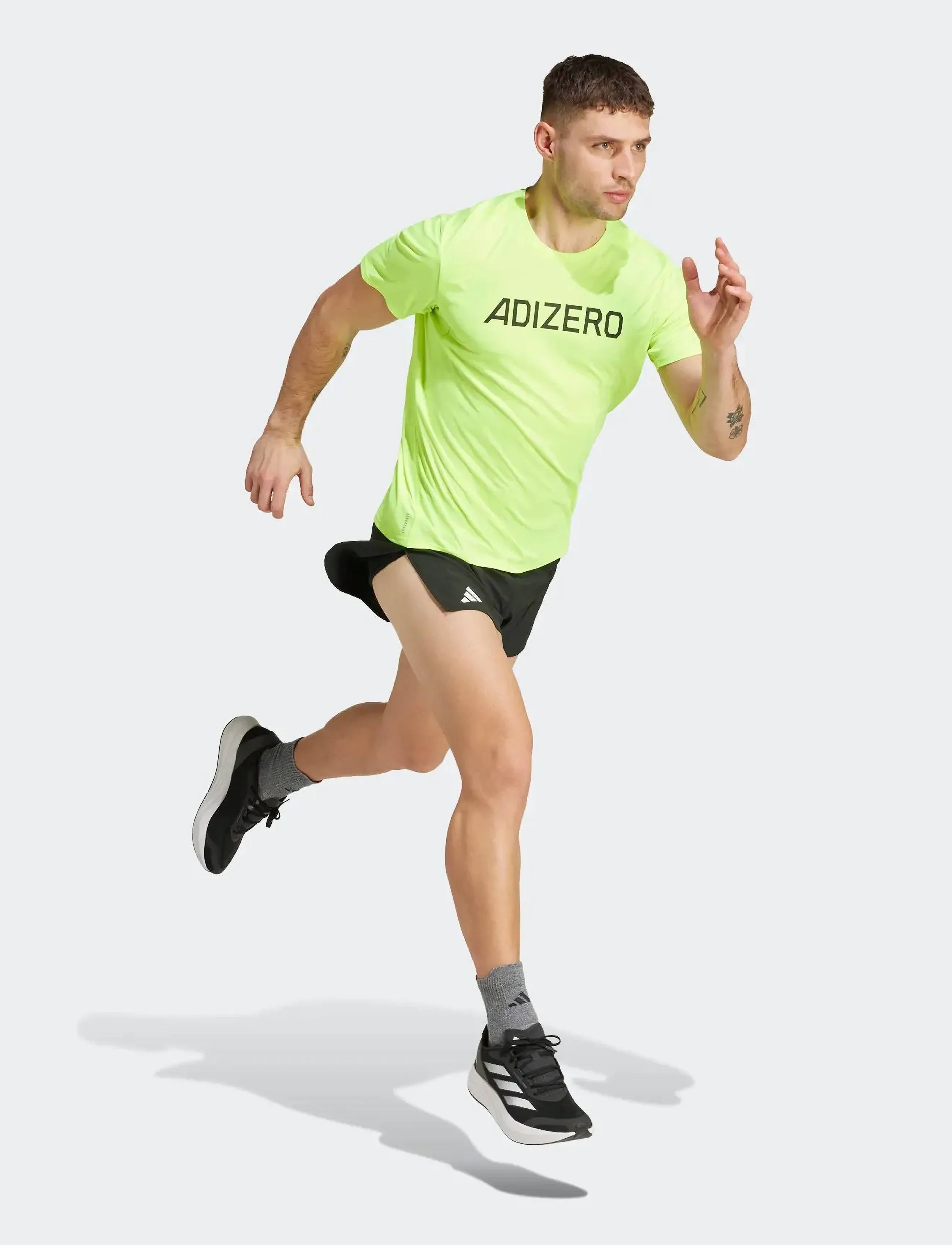 adidas Performance Adizero E Split, Mænd, Split Løbeshorts, Sort, Str: S
