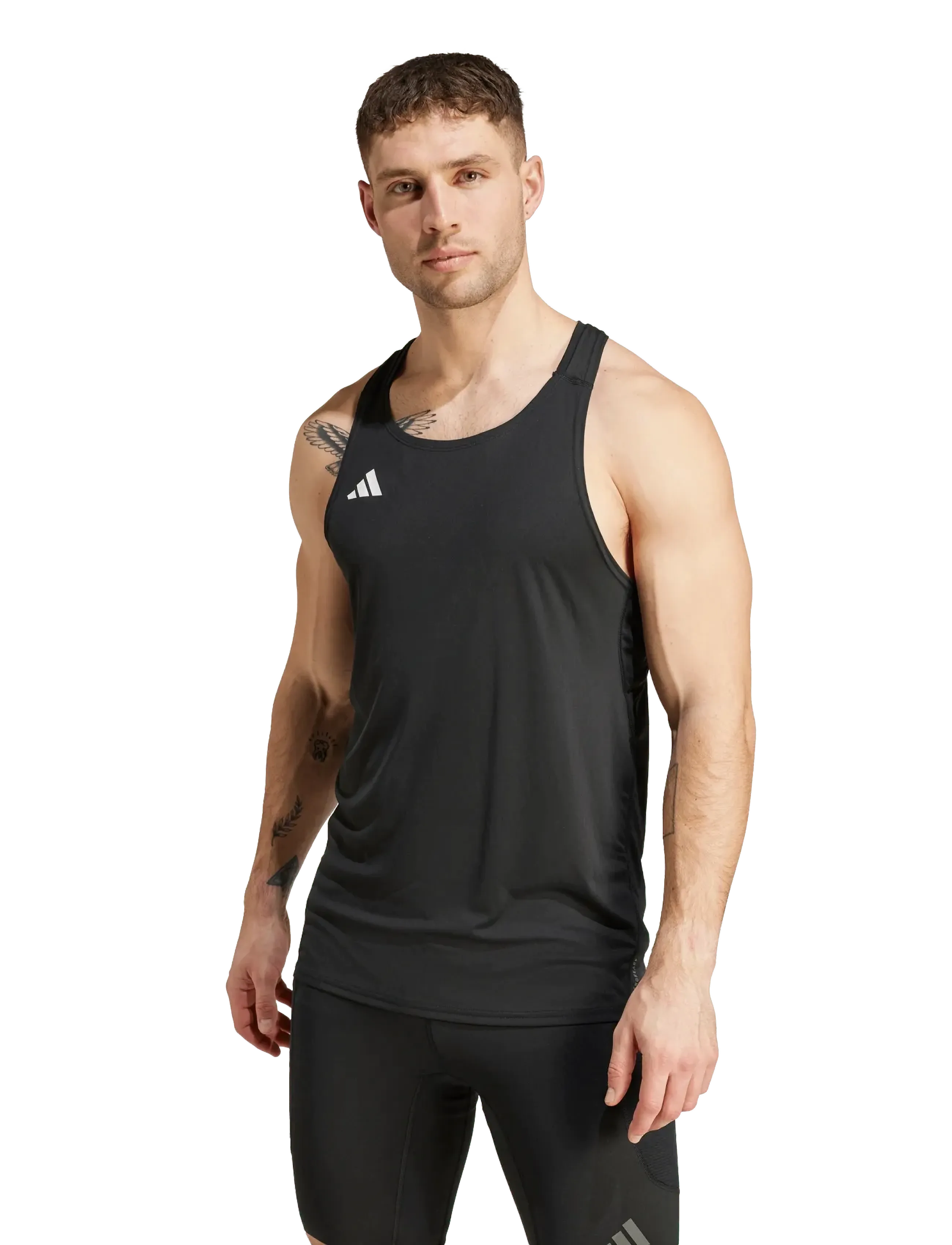 adidas Performance - ADIZERO E SNGLT - t-shirts - black - 4