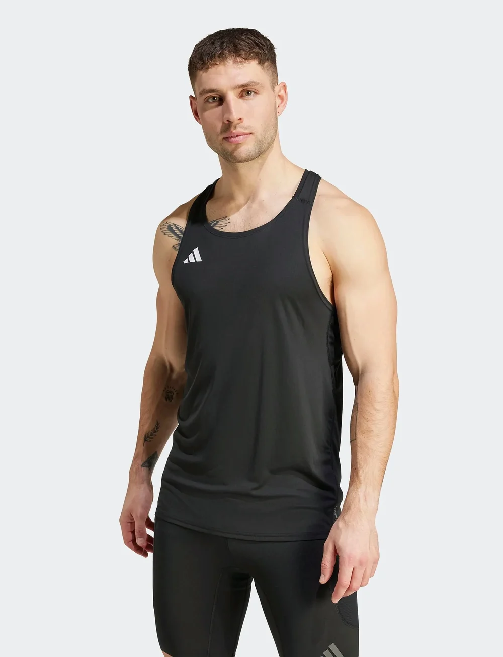 adidas Performance - ADIZERO E SNGLT - t-särgid - black - 4