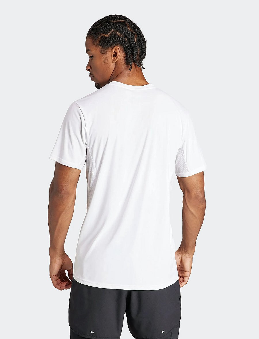 adidas Performance - ADIZERO E TEE - t-shirts - white - 4