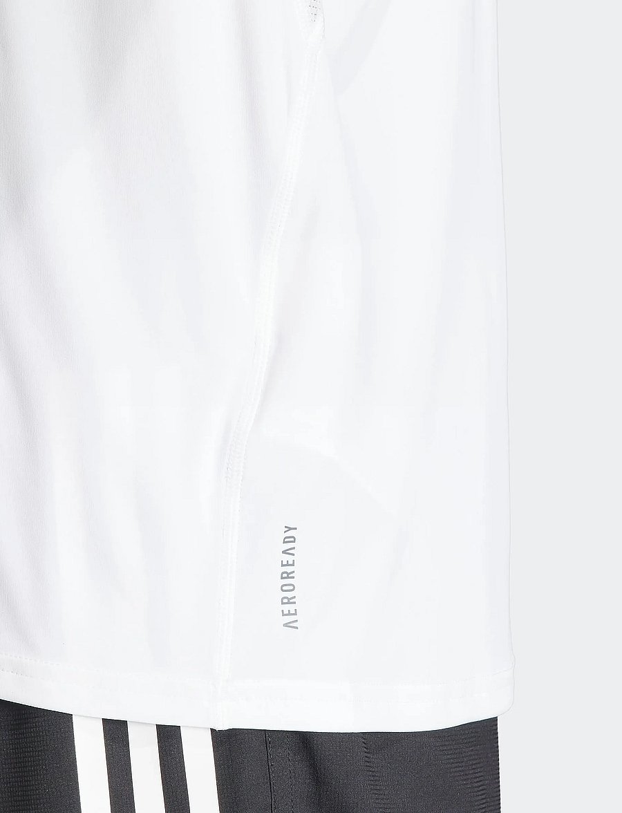 adidas Performance - ADIZERO E TEE - t-shirts - white - 5