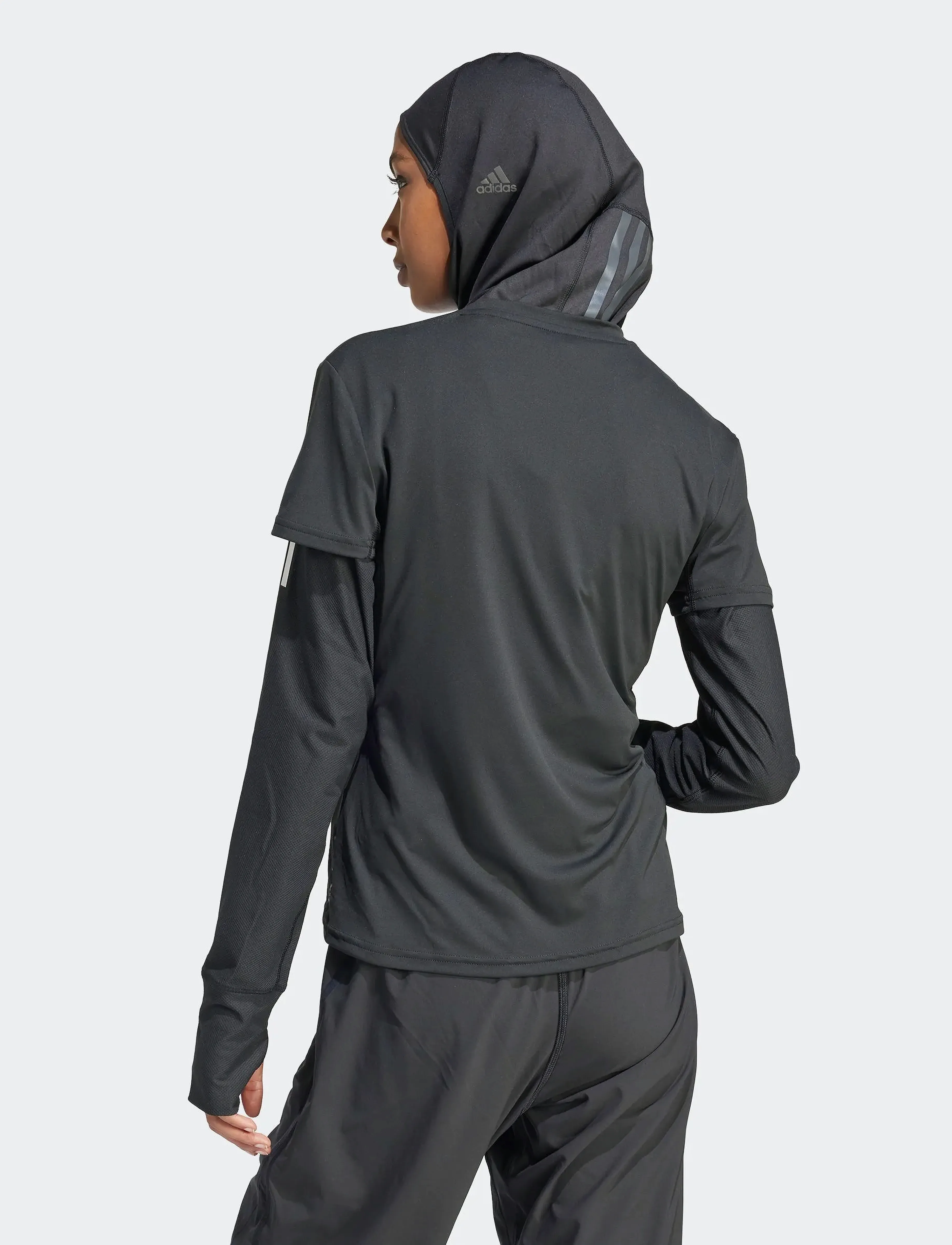 adidas Performance - ADIZERO E TEE - t-shirts - black - 4