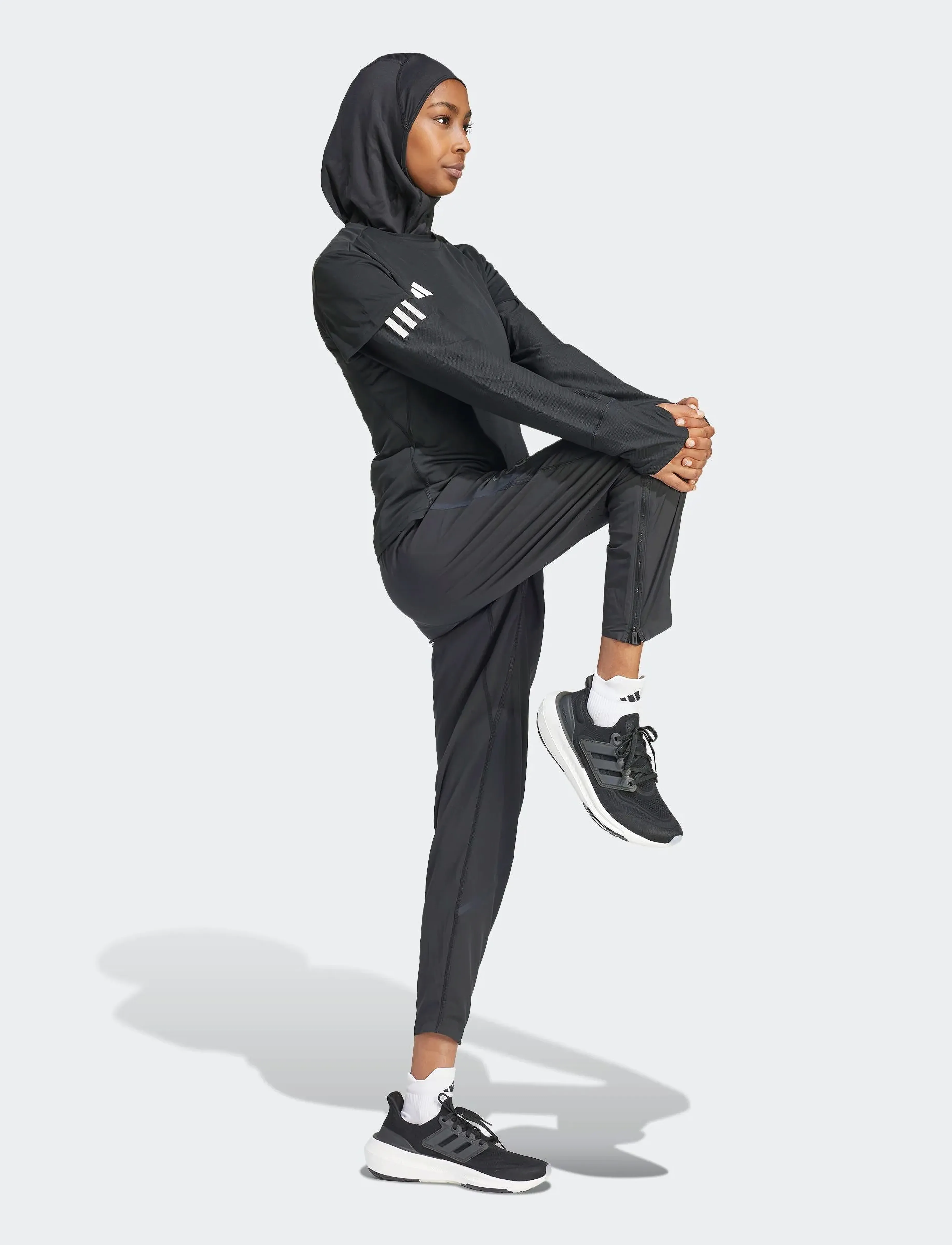 adidas Performance - ADIZERO E TEE - t-shirts - black - 5
