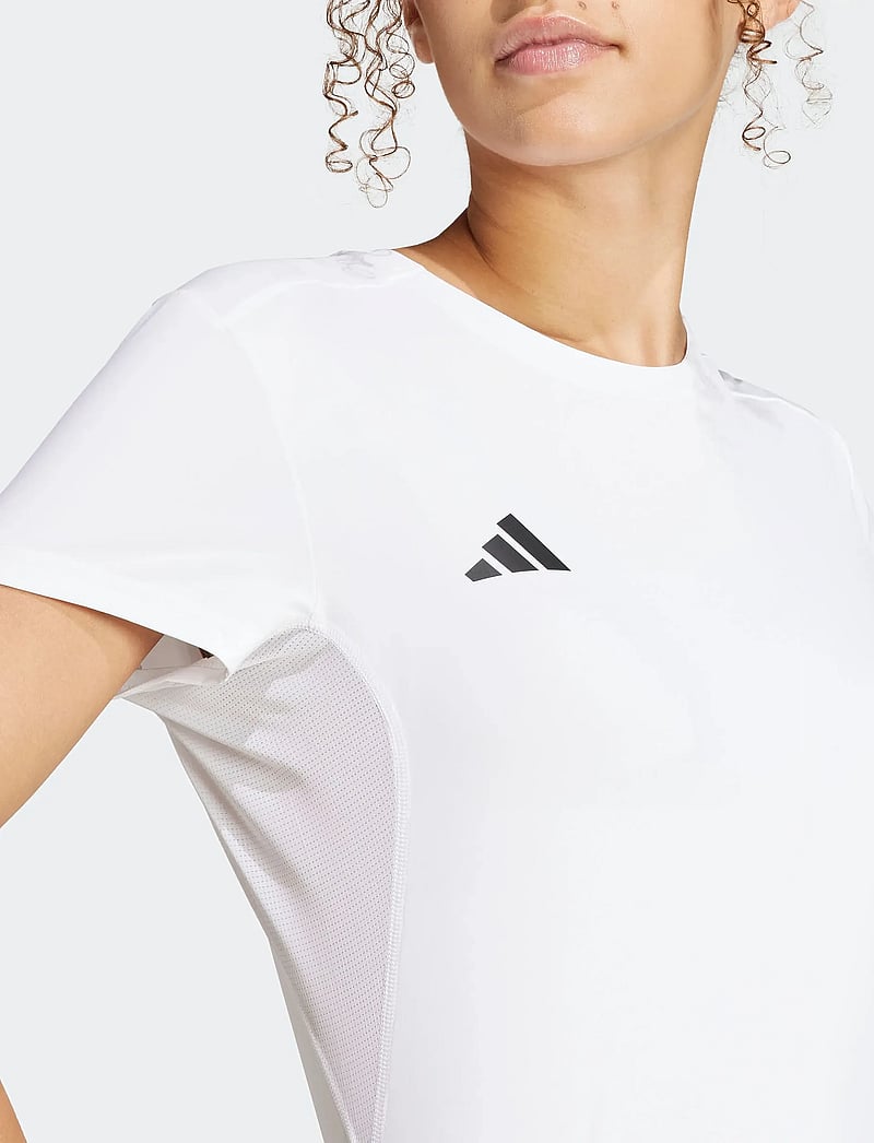 adidas Performance - ADIZERO E TEE - t-shirts - white - 3